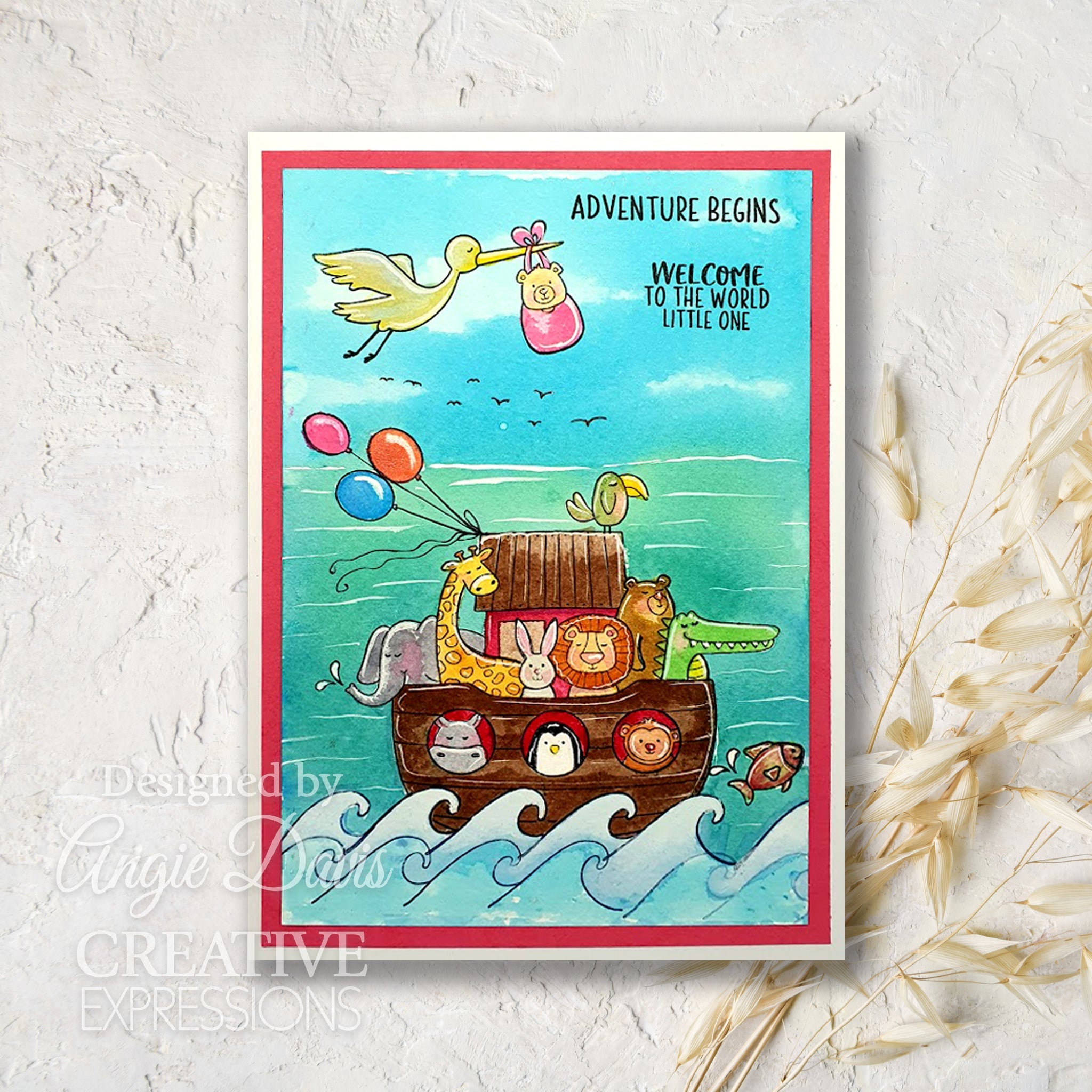 Creative Expressions Jane's Doodles Special Delivery 6 in x 8 in Clear Stamp Set