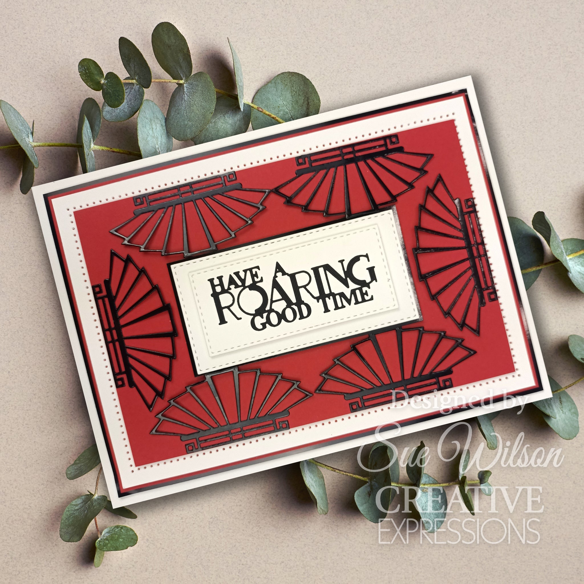 Creative Expressions Sue Wilson Mini Expressions Art Deco Have A Roaring Good Time Craft Die