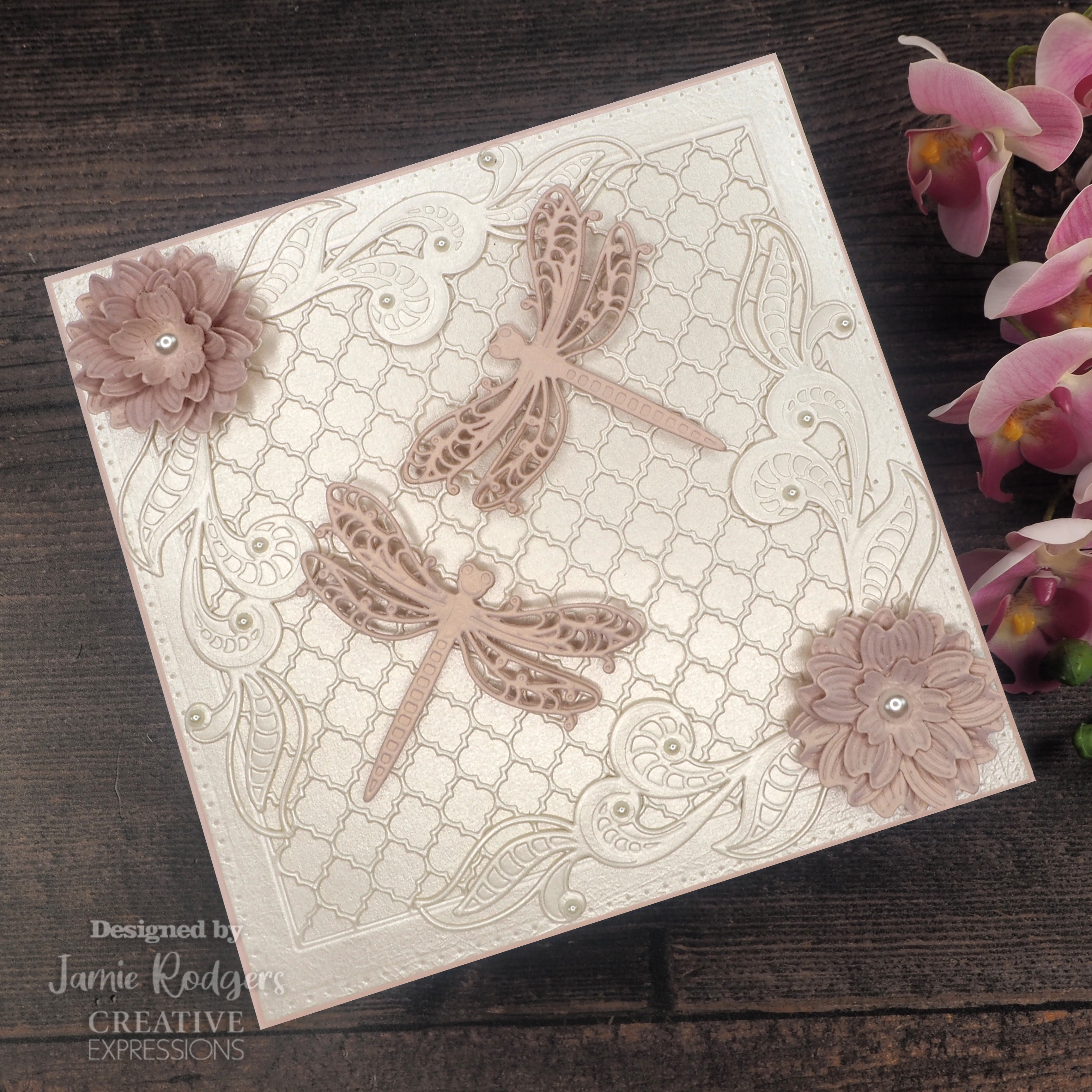 Creative Expressions Jamie Rodgers Cherry Blossom Flower & Flourish Corner Craft Die