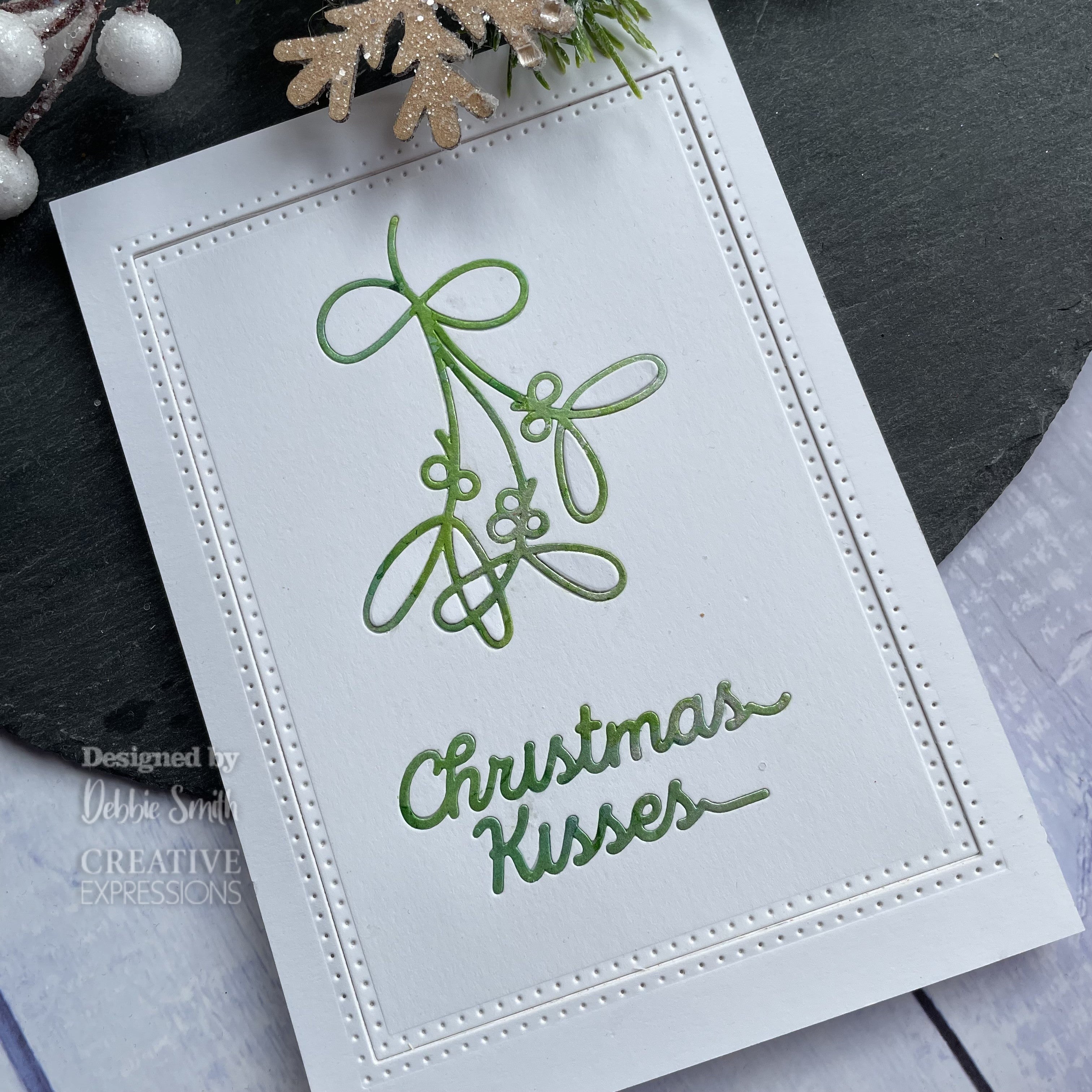 Creative Expressions One-liner Collection Christmas Kisses Craft Die