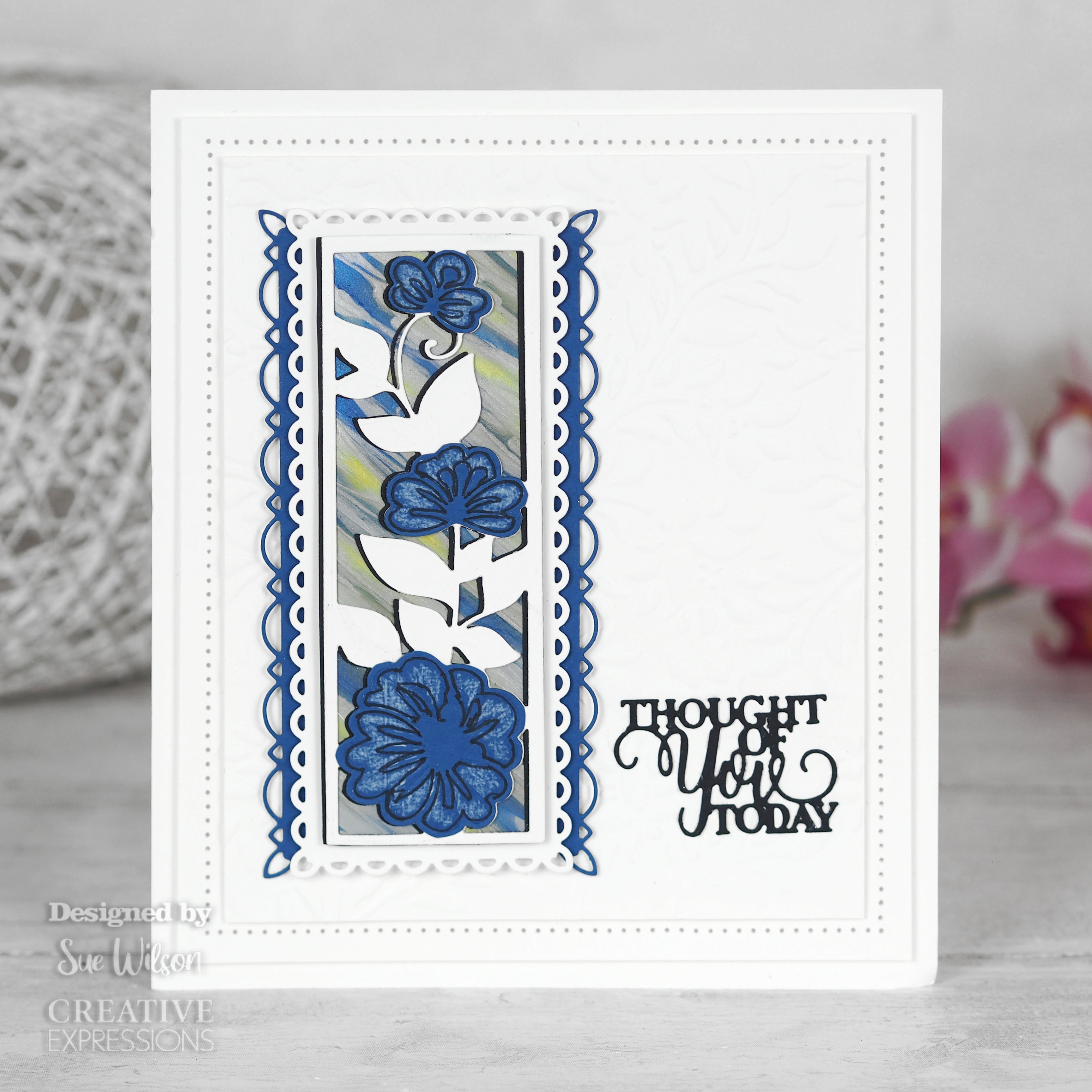 Creative Expressions Sue Wilson Mini Sentiments Thought Of You Today Craft Die