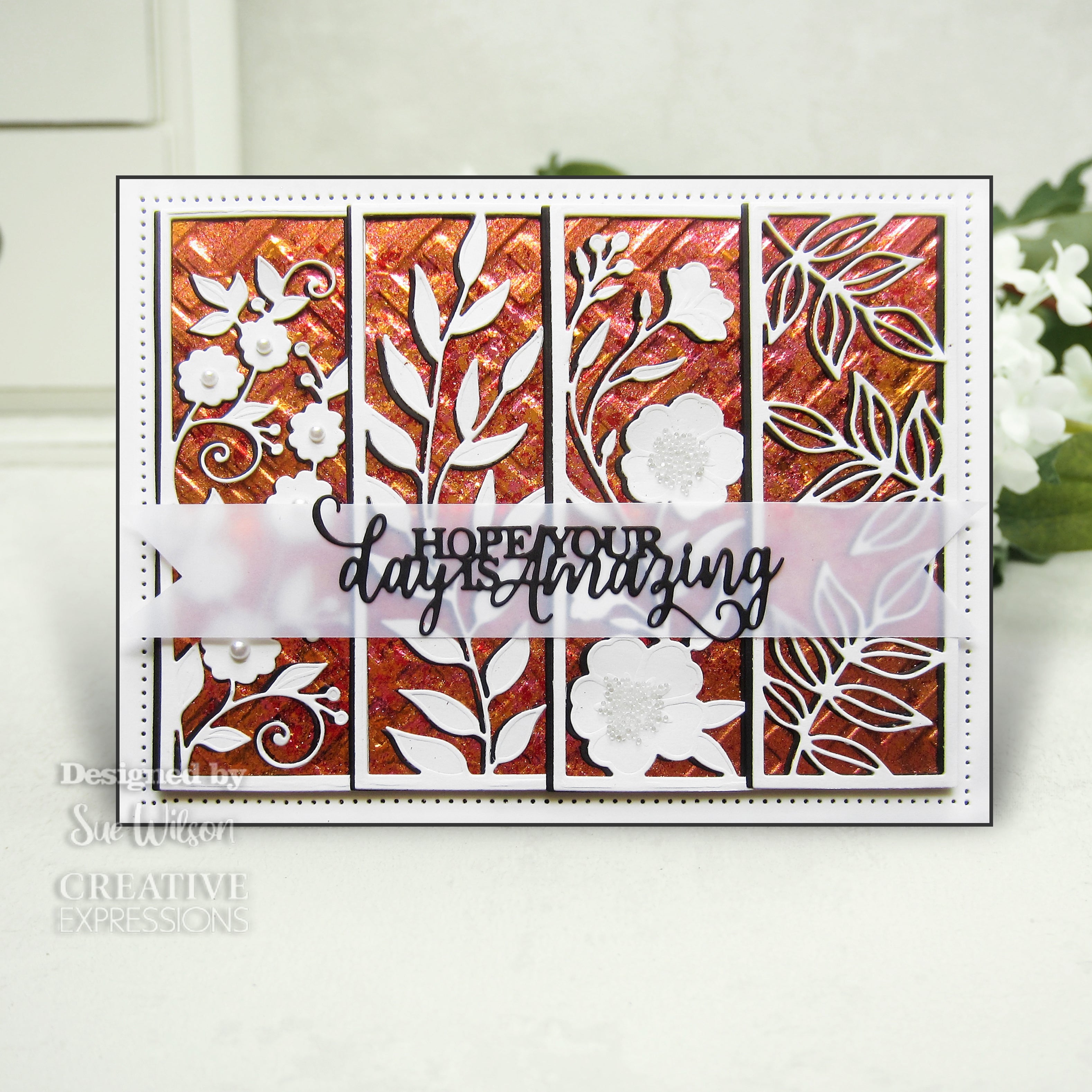 Creative Expressions Sue Wilson Floral Panels Collection Moonflower Craft Die