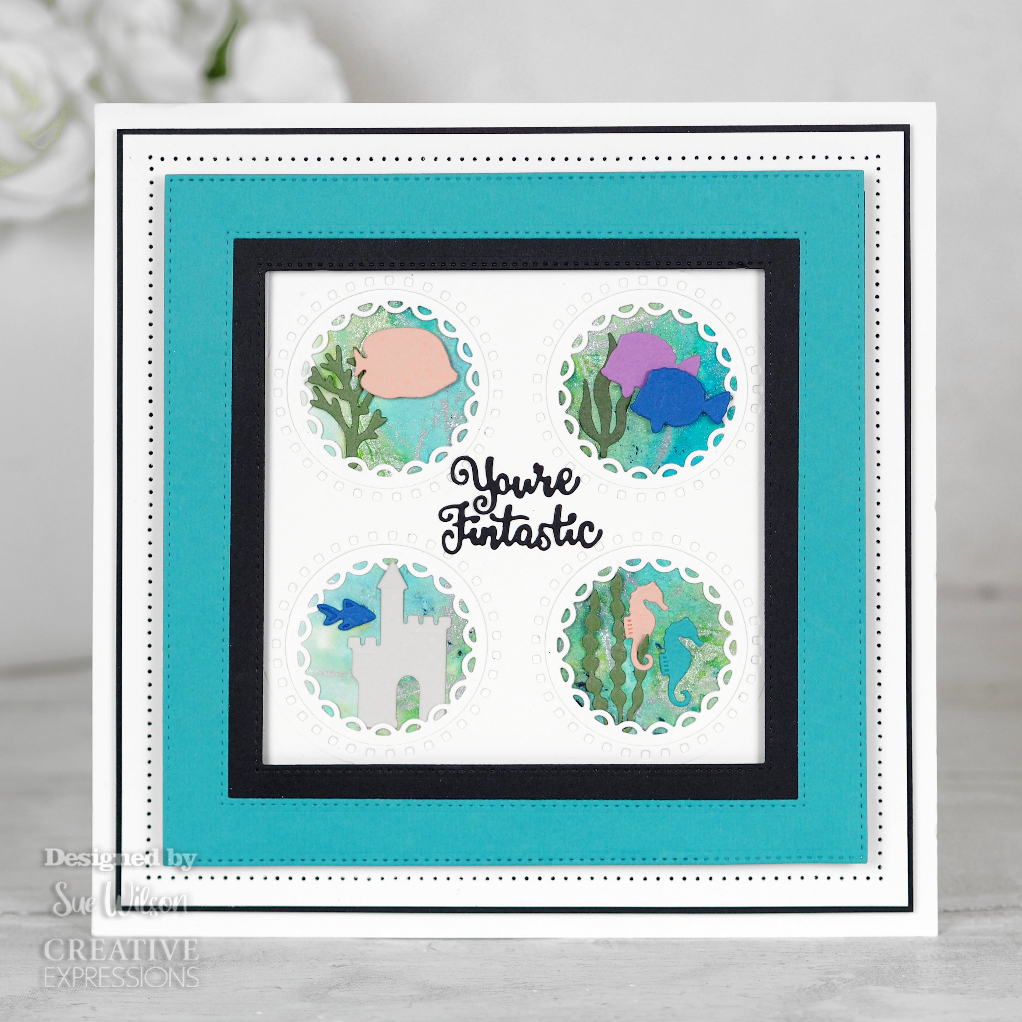 Creative Expressions Sue Wilson Squares Collection Circle Aperture Craft Die