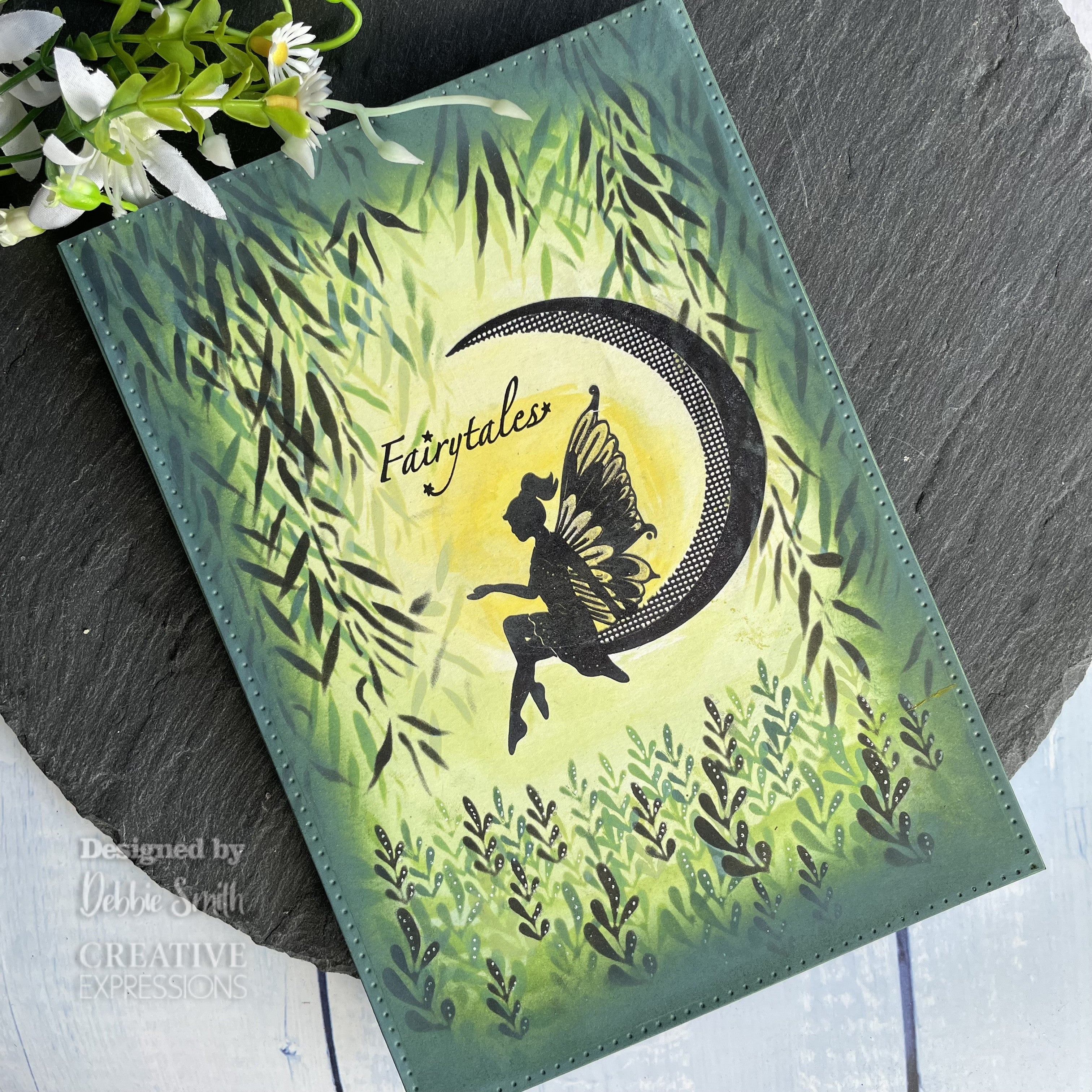 Creative Expressions Weeping Willow DL Stencil