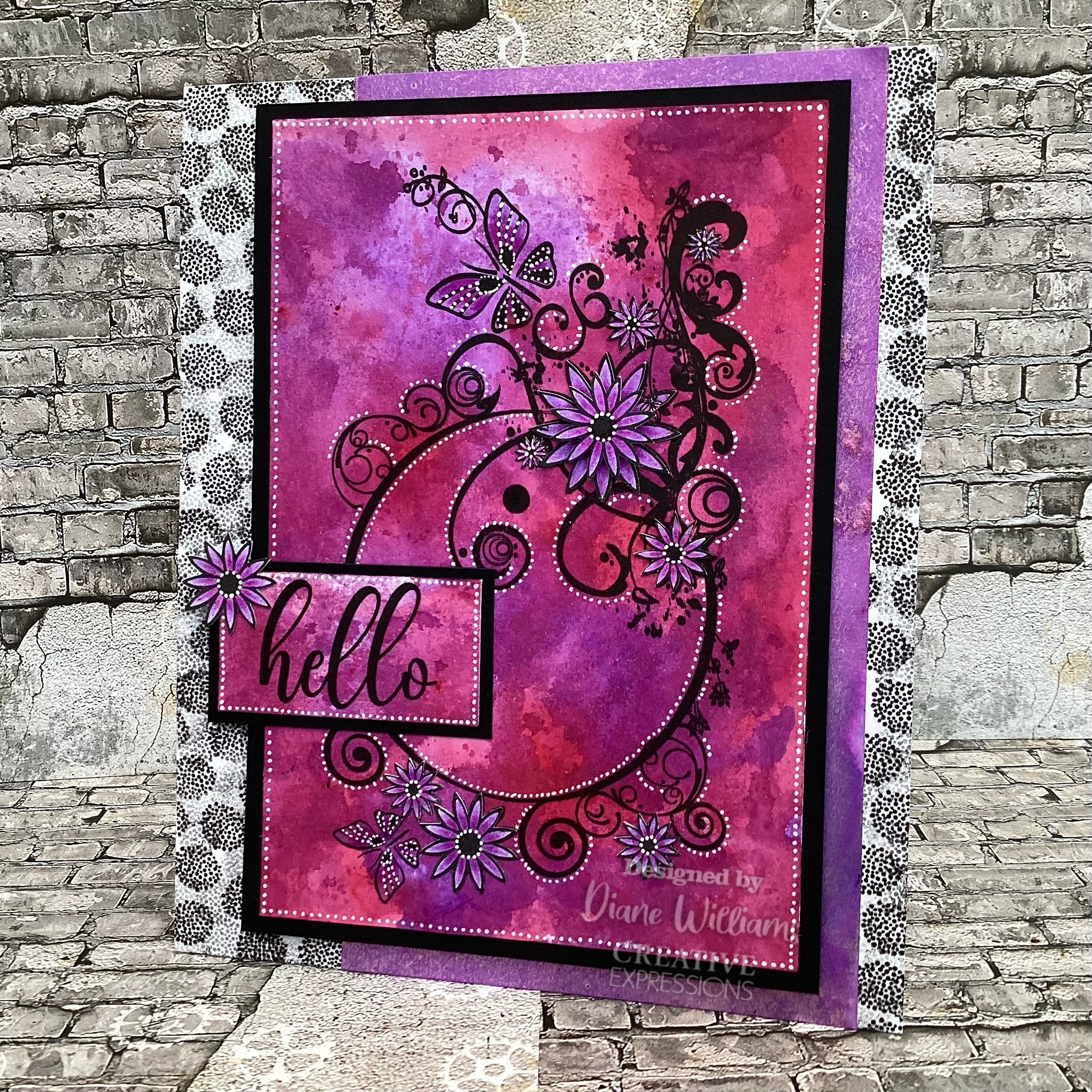 Creative Expressions Designer Boutique Why Hello  6 in x 4 in Clear Stamp Set