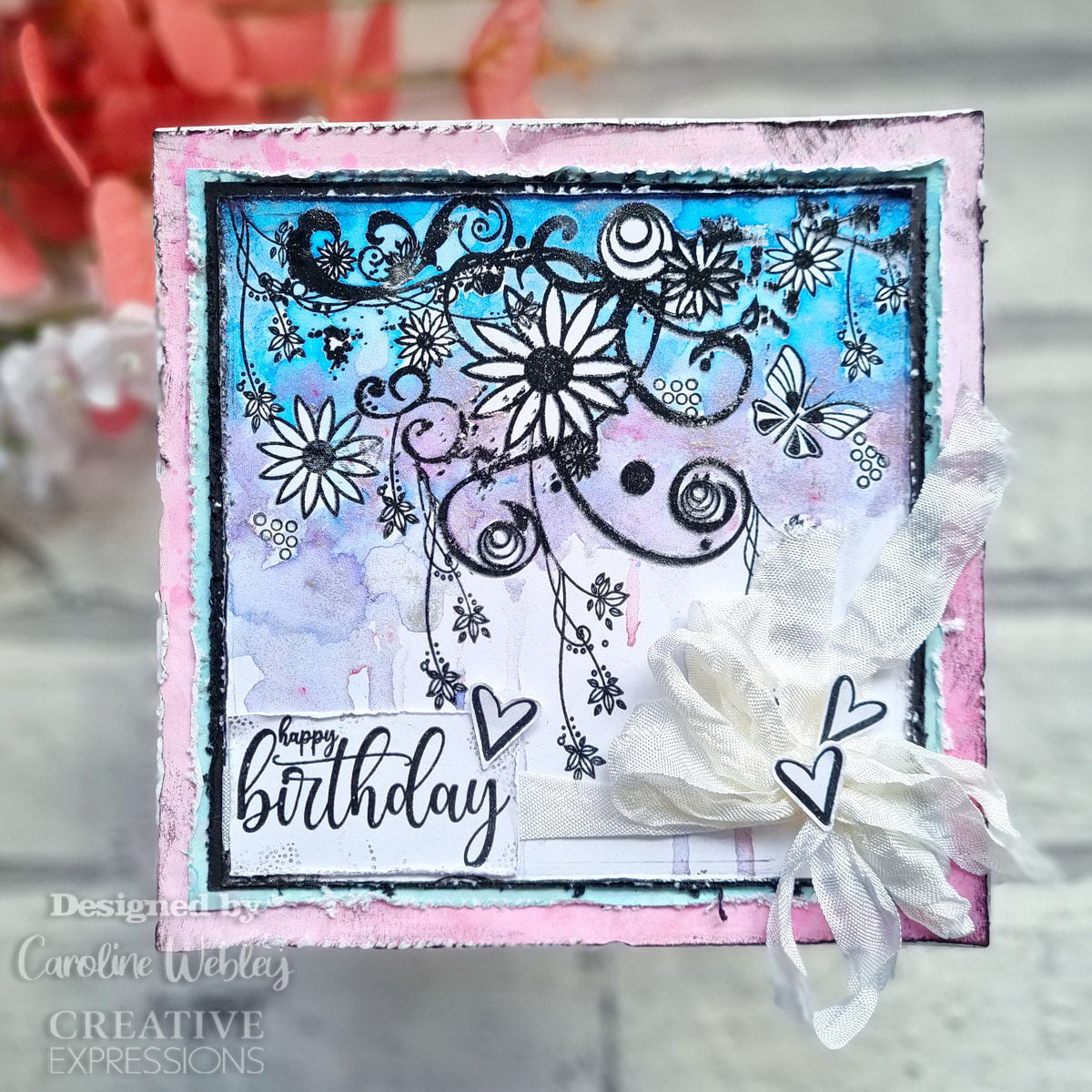 Creative Expressions Designer Boutique Breezy Elements 6 in x 4 in Clear Stamp Set