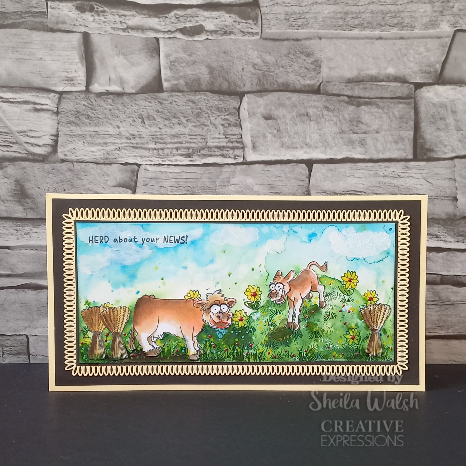 Creative Expressions Udderly IrresistIble 6 in x 4 in Clear Stamp Set