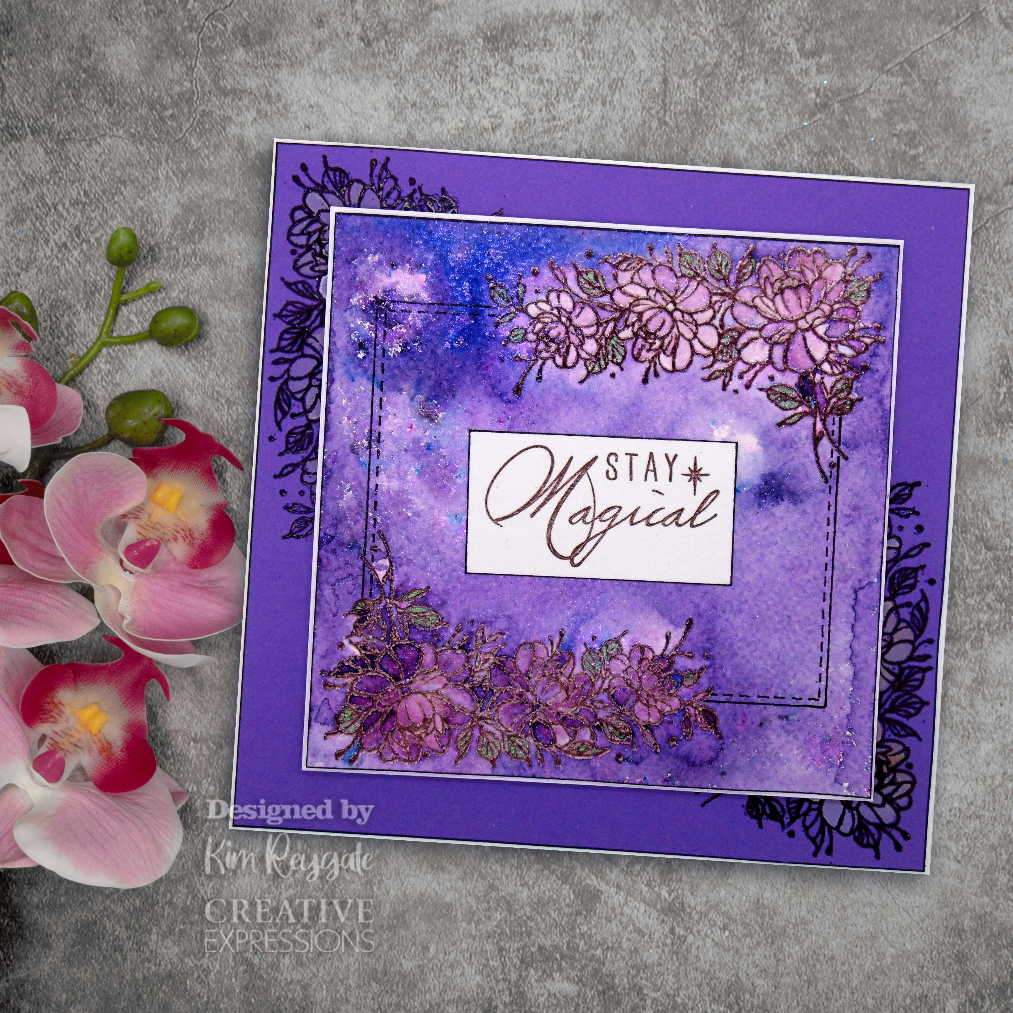 Creative Expressions Designer Boutique Fairy Blooms 6 in x 4 in Stamp Set
