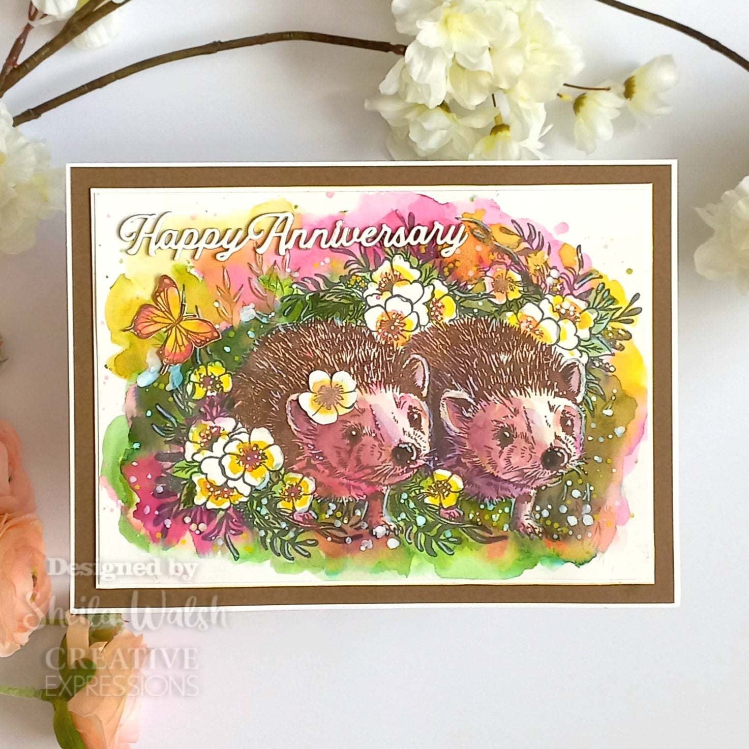 Creative Expressions Designer Boutique Over The Hedge 6 in x 4 in Stamp Set