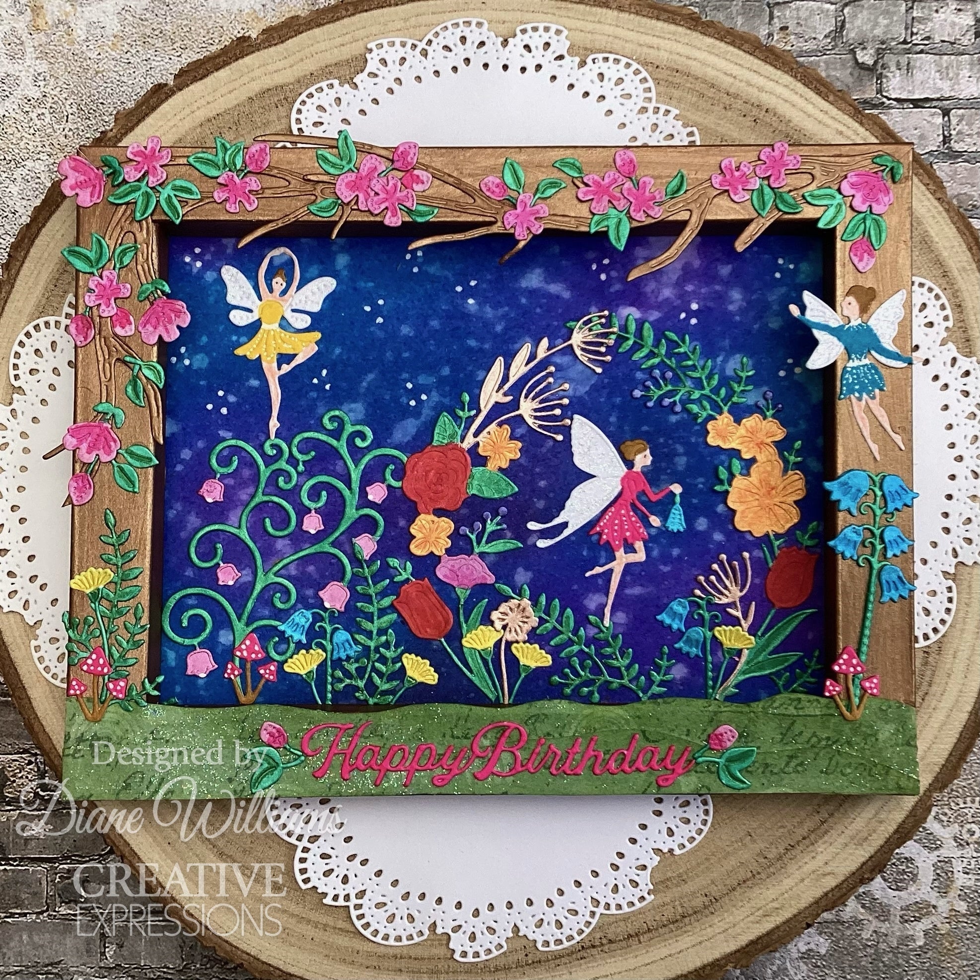 Creative Expressions Jamie Rodgers Fairy Village Butterfly Bouquet Craft Die