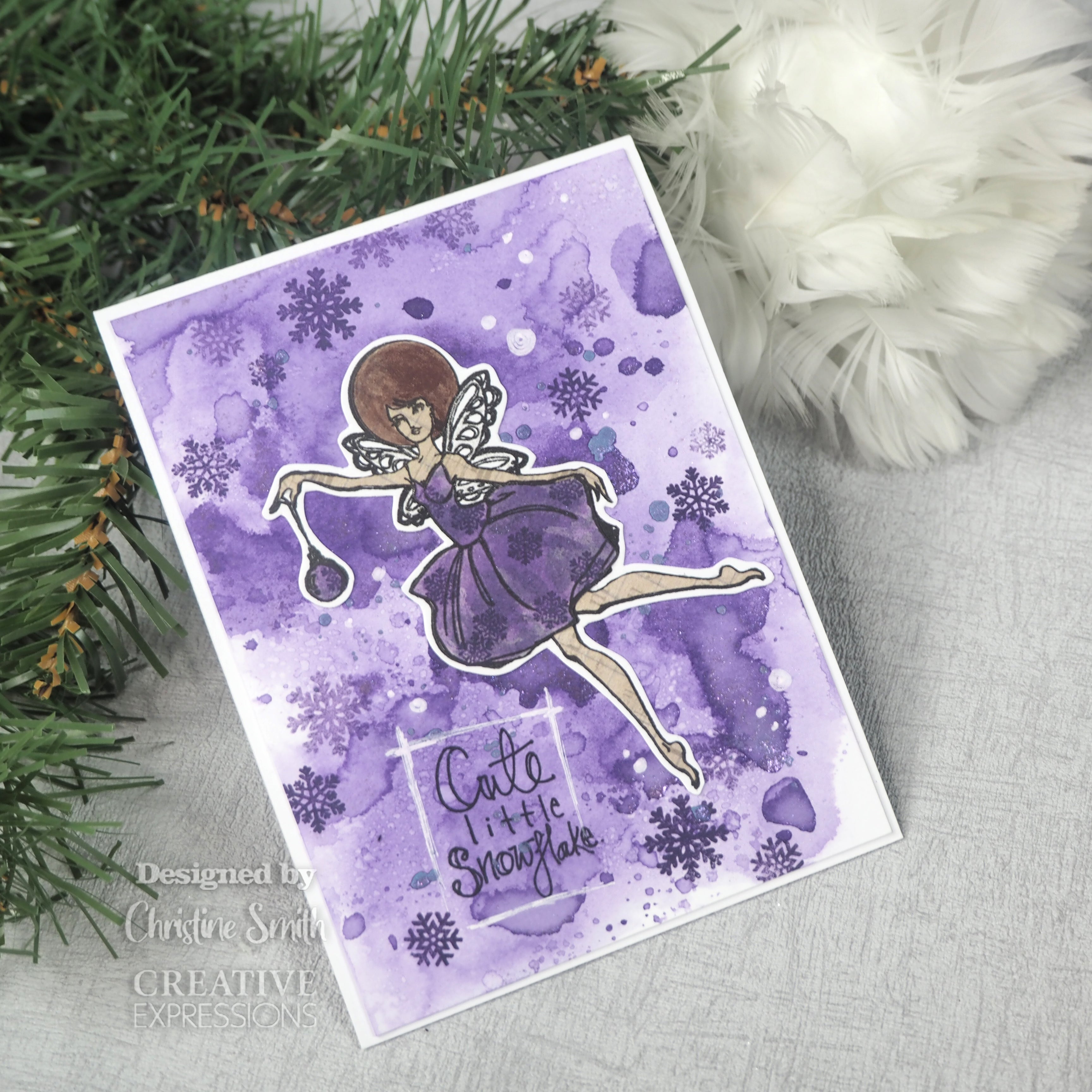 Creative Expressions 6x4 Clear Stamp Set by Jane Davenport-Snowflake Fairy