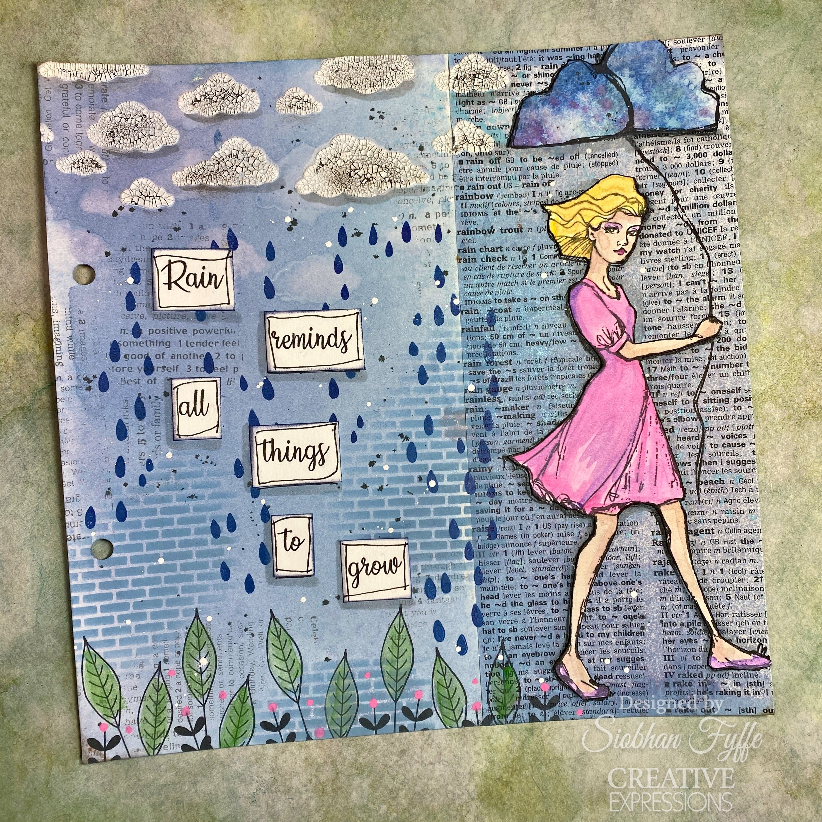 Creative Expressions Jane Davenport Weather With You 6 in x 8 in Clear Stamp Set