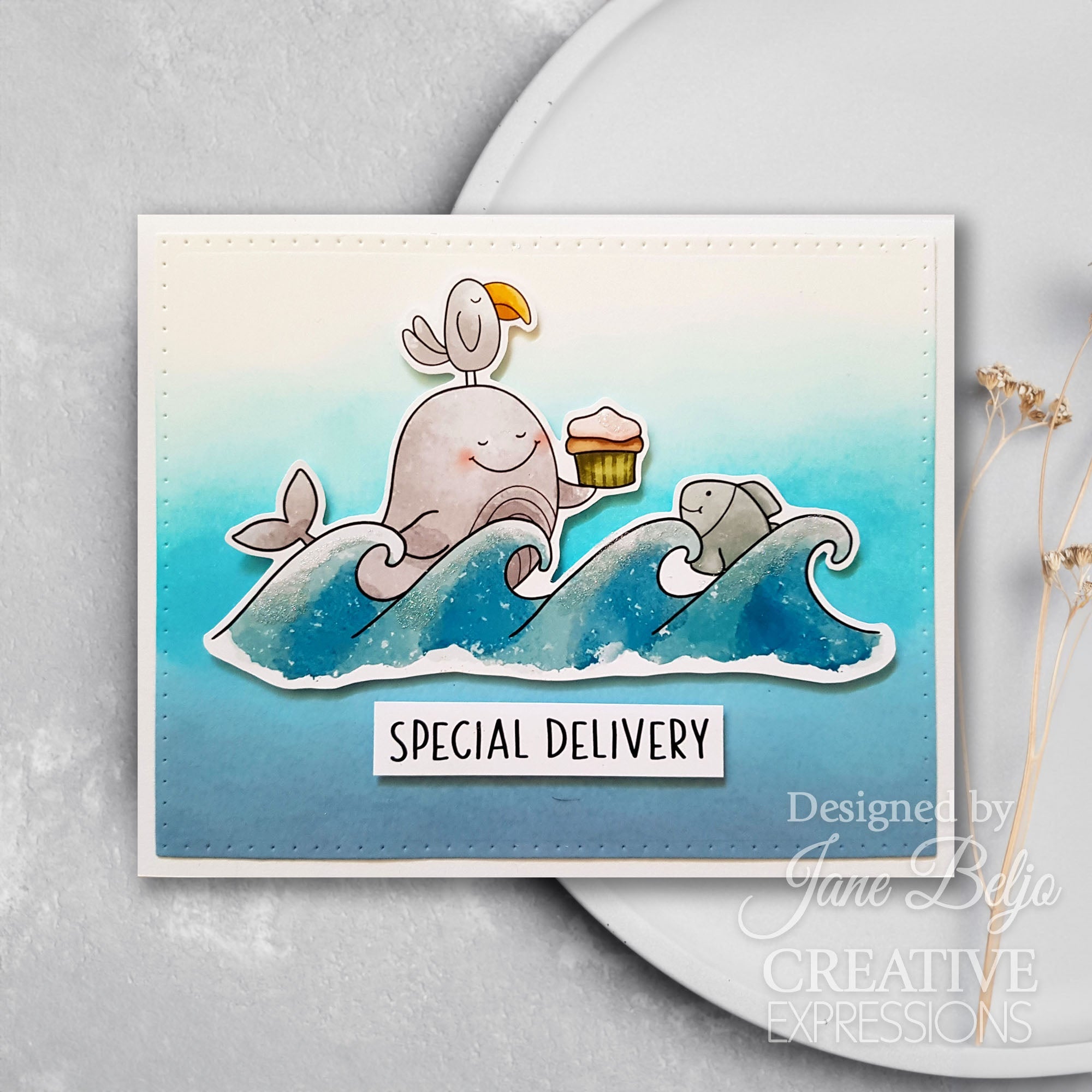 Creative Expressions Jane's Doodles Special Delivery 6 in x 8 in Clear Stamp Set