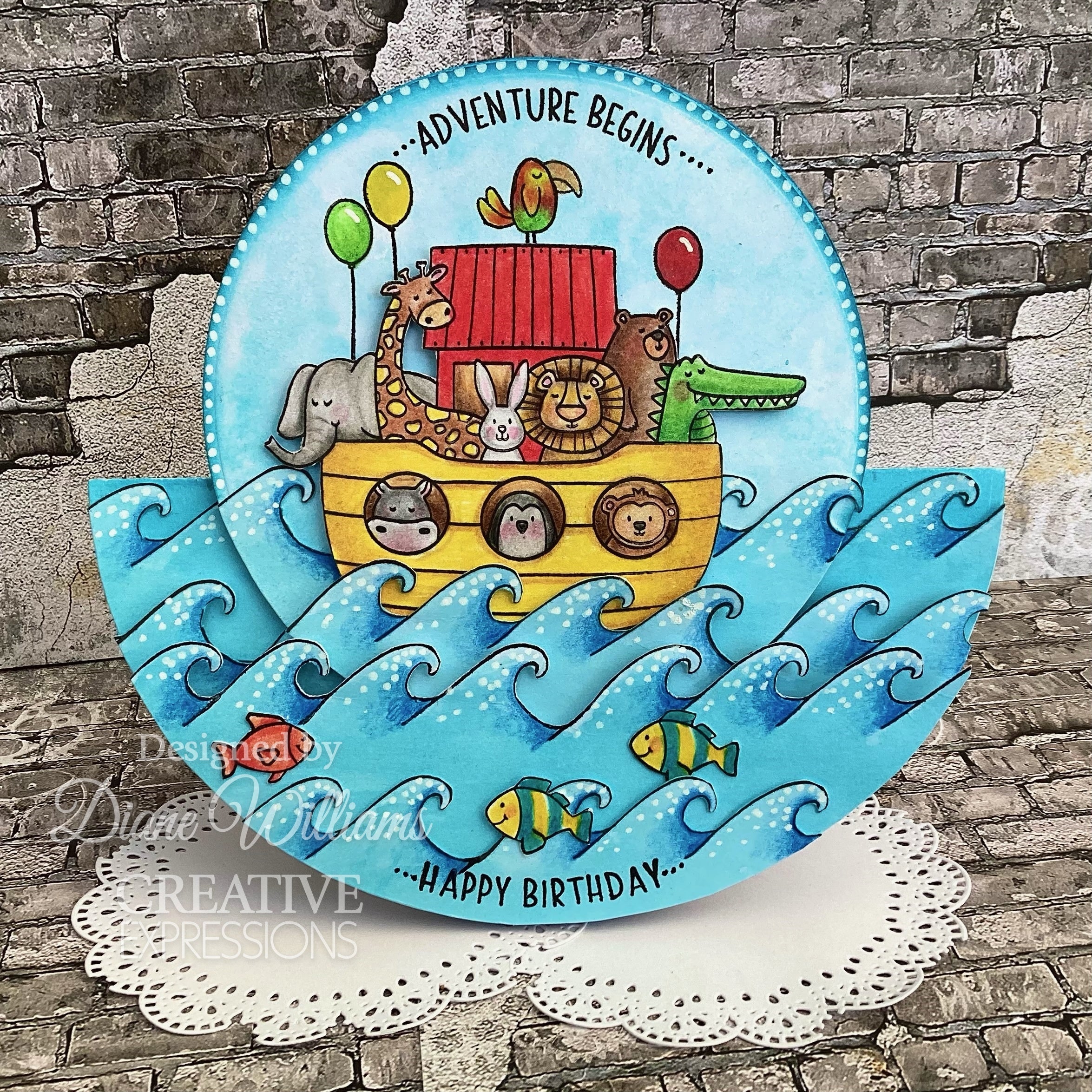 Creative Expressions Jane's Doodles Special Delivery 6 in x 8 in Clear Stamp Set