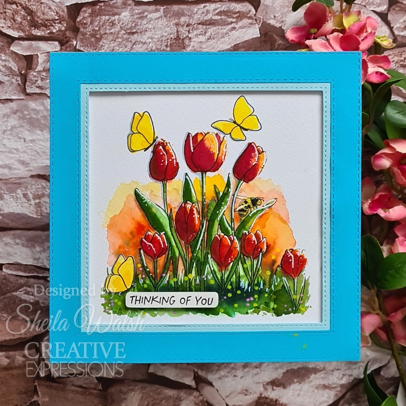 Creative Expressions Jane's Doodles Tulip & Crocus 4 in x 6 in Clear Stamp Set
