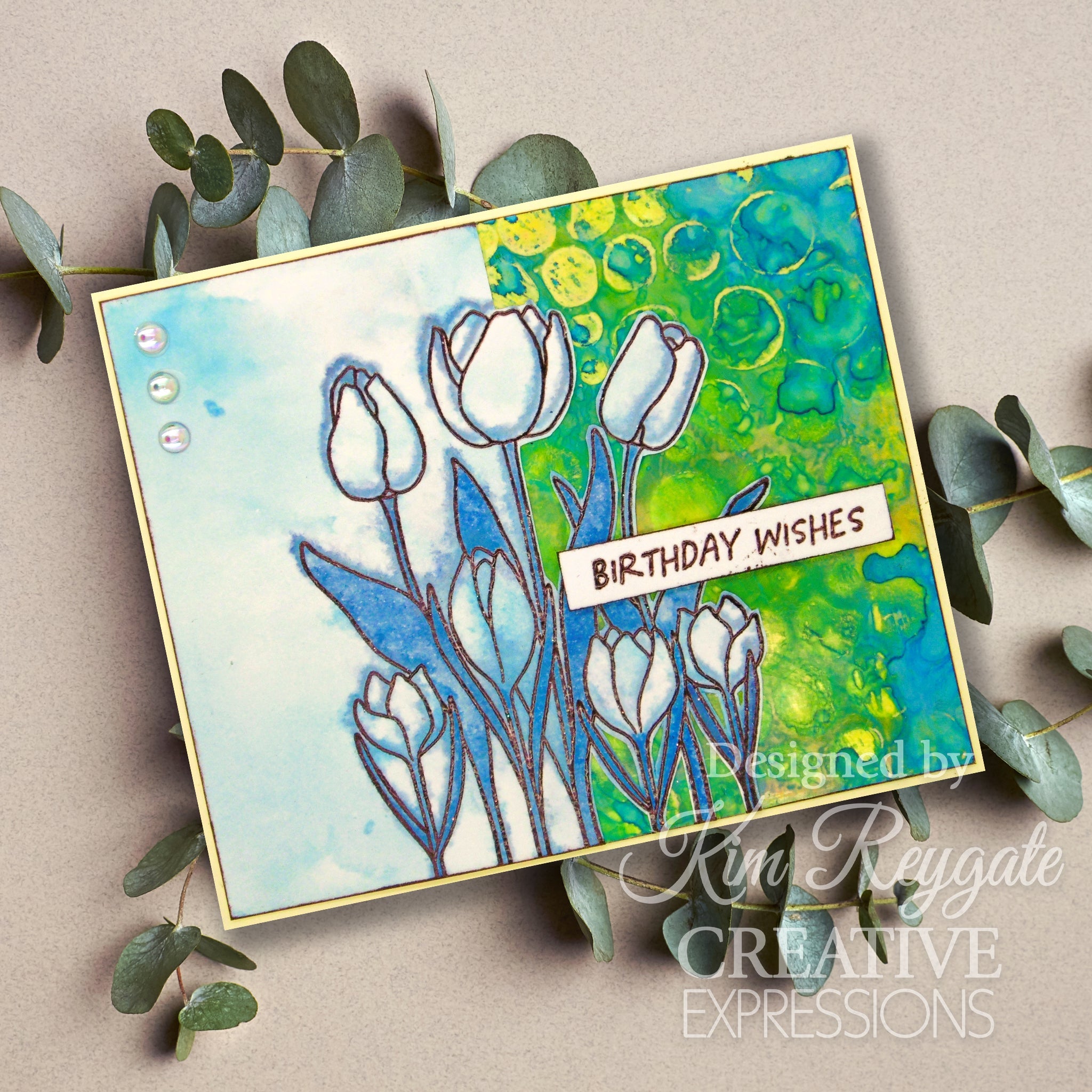 Creative Expressions Jane's Doodles Tulip & Crocus 4 in x 6 in Clear Stamp Set