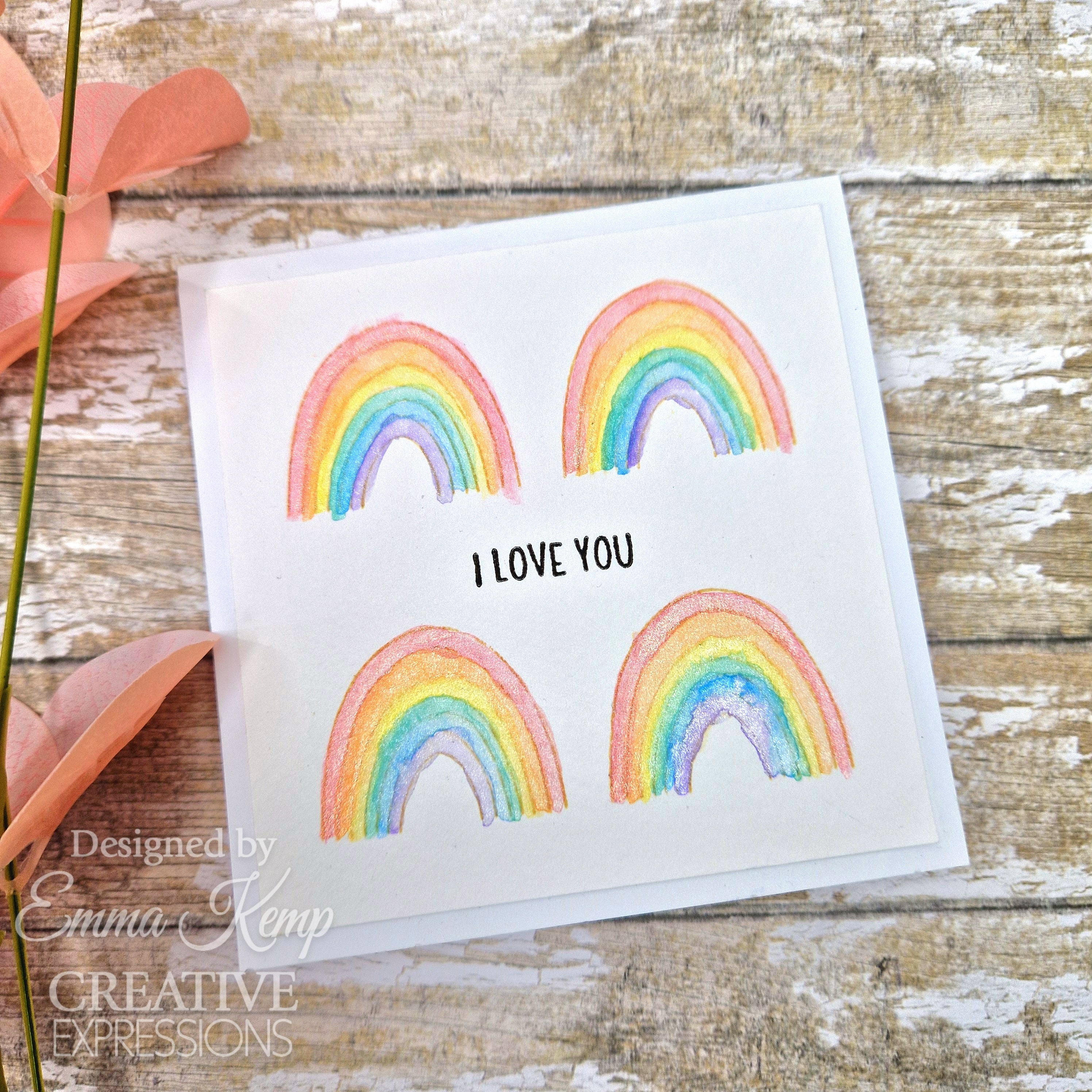 Creative Expressions Jane's Doodles Rain or Shine 4 in x 6 in Clear Stamp Set