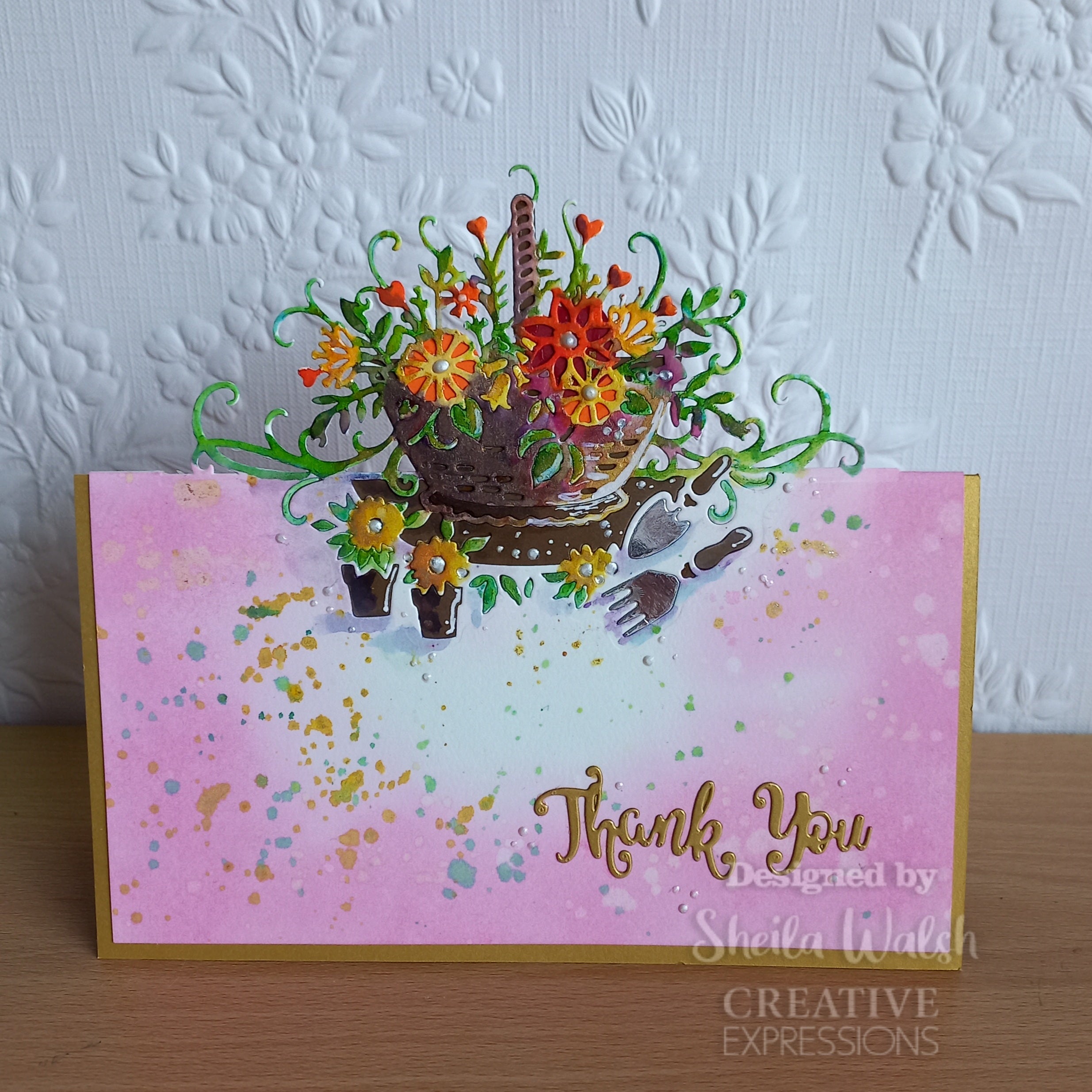 Creative Expressions Paper Cuts Floral Basket Edger Craft Die