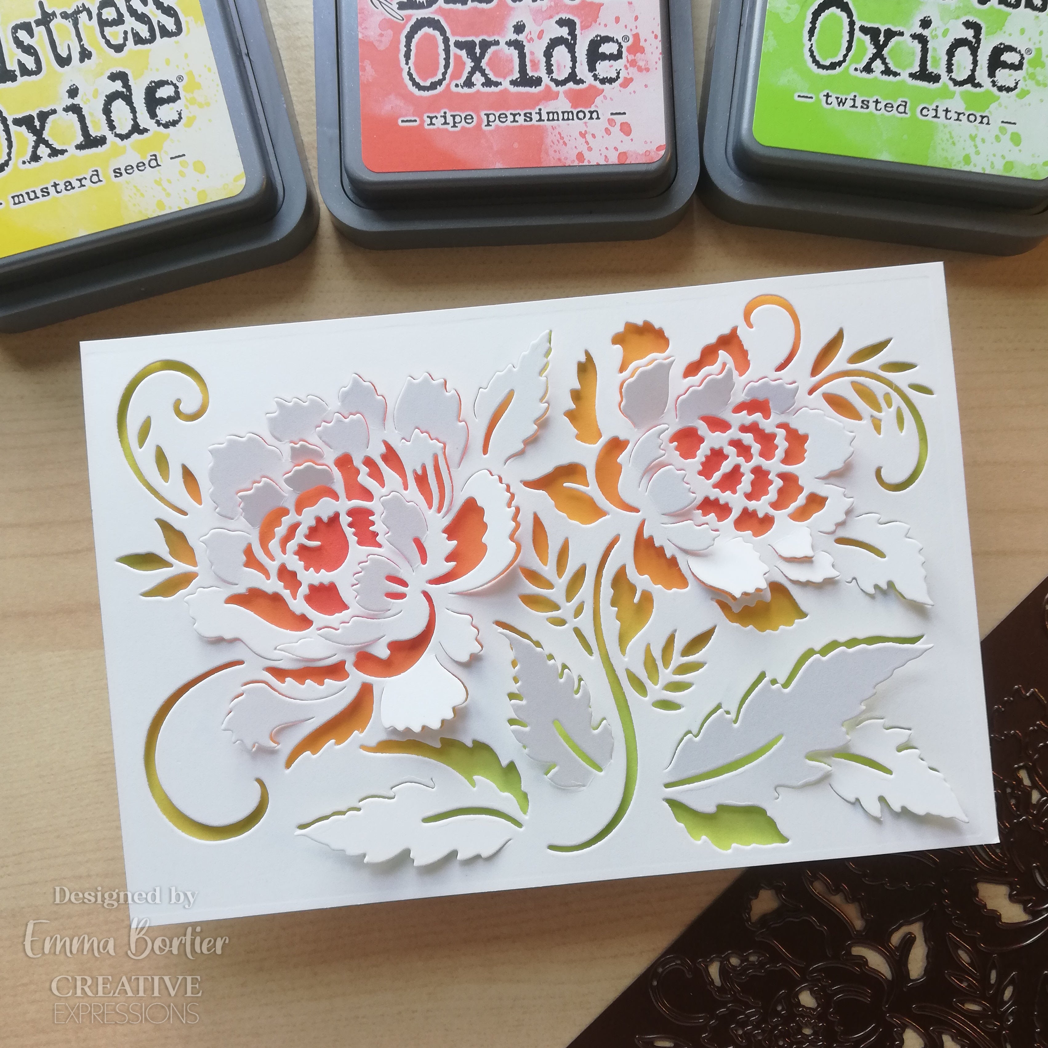 Creative Expressions Paper Cuts Cut & Lift Passionate Peonies Craft Die