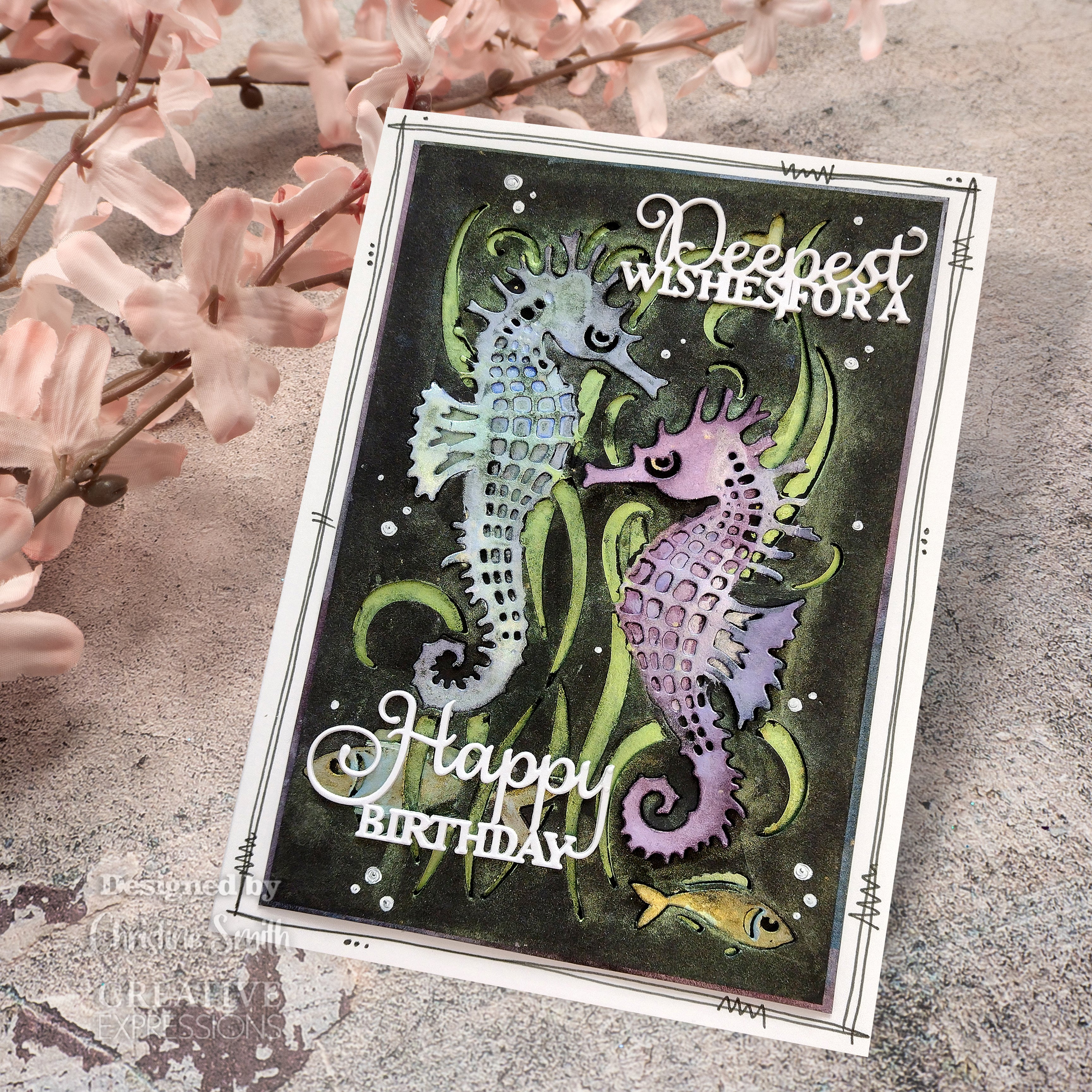 Creative Expressions Paper Cuts Cut & Lift Seahorse Symphony Craft Die