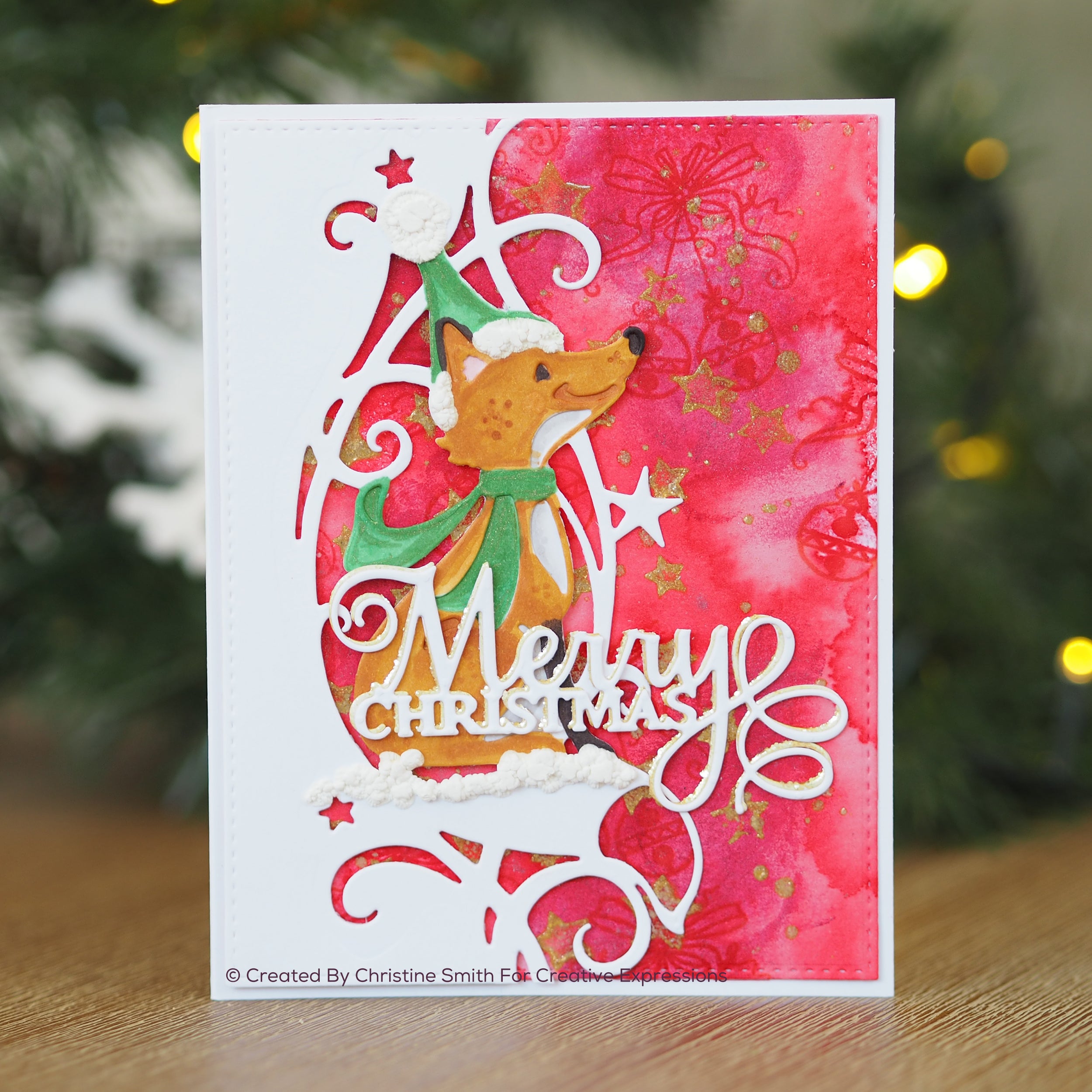 Creative Expressions Paper Cuts Edger Winter Fox Craft Die