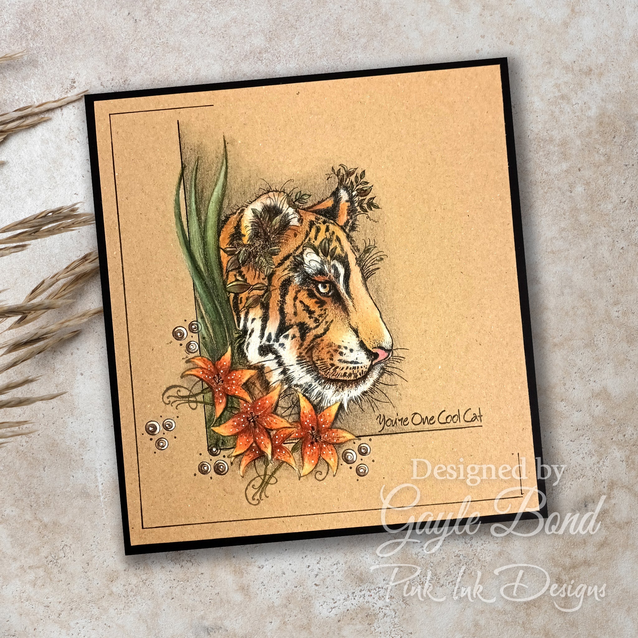 Pink Ink Designs Sher Khan 6 in x 8 in Clear Stamp Set