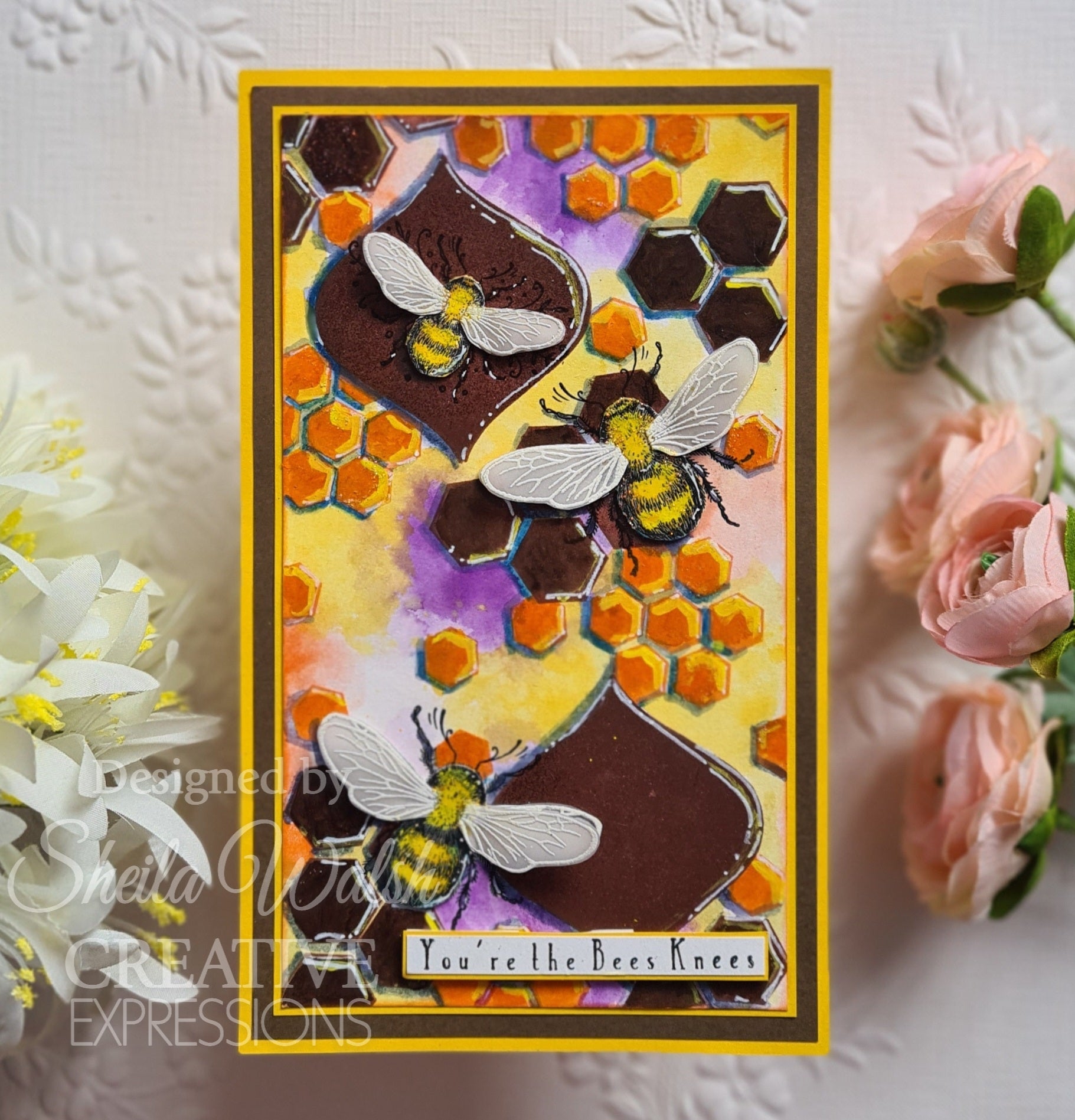 Pink Ink Designs The Flight Of The Bumblebee 6 in x 8 in Clear Stamp Set