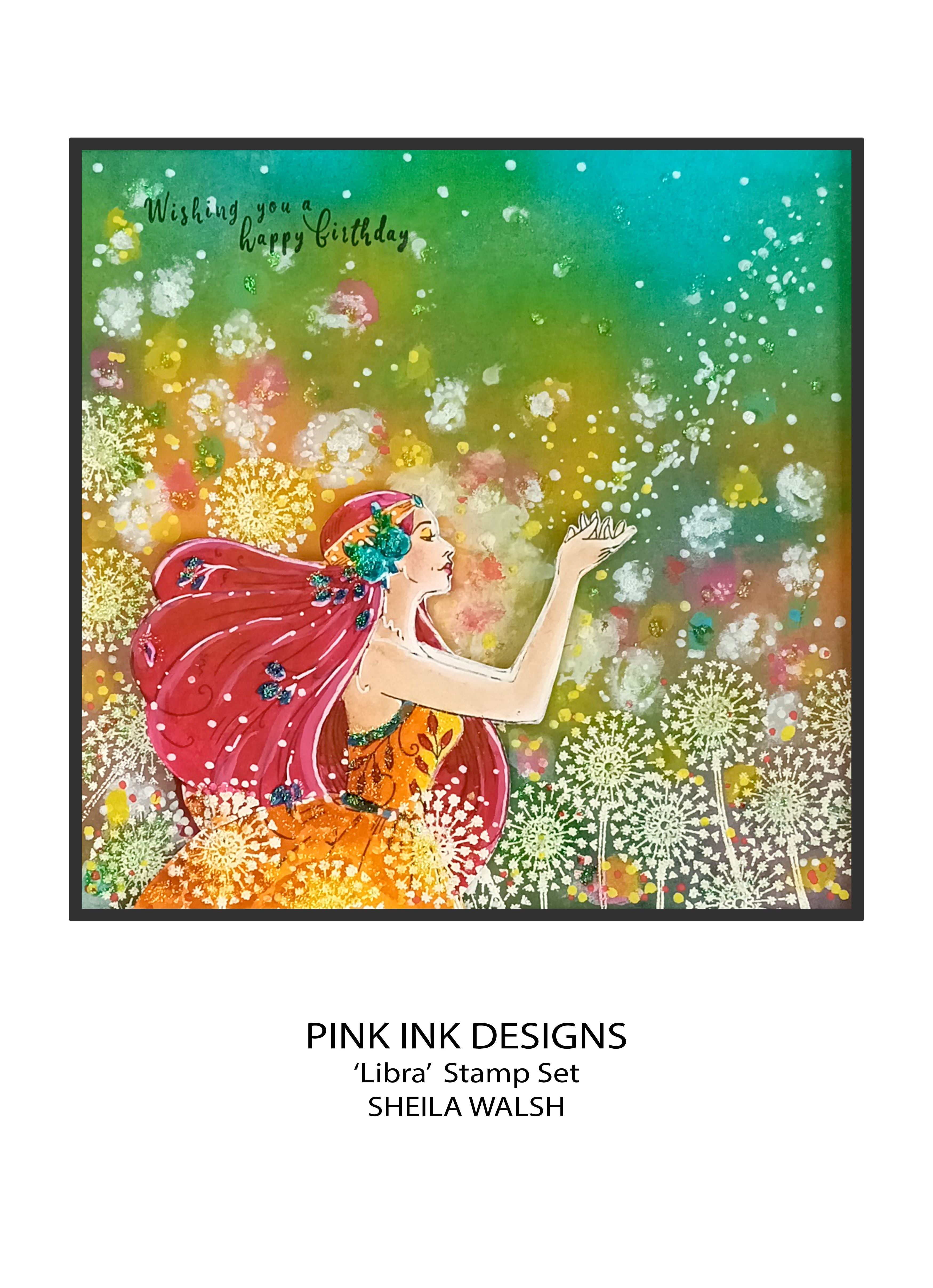 Pink Ink Designs Libra 6 in x 8 in Clear Stamp Set