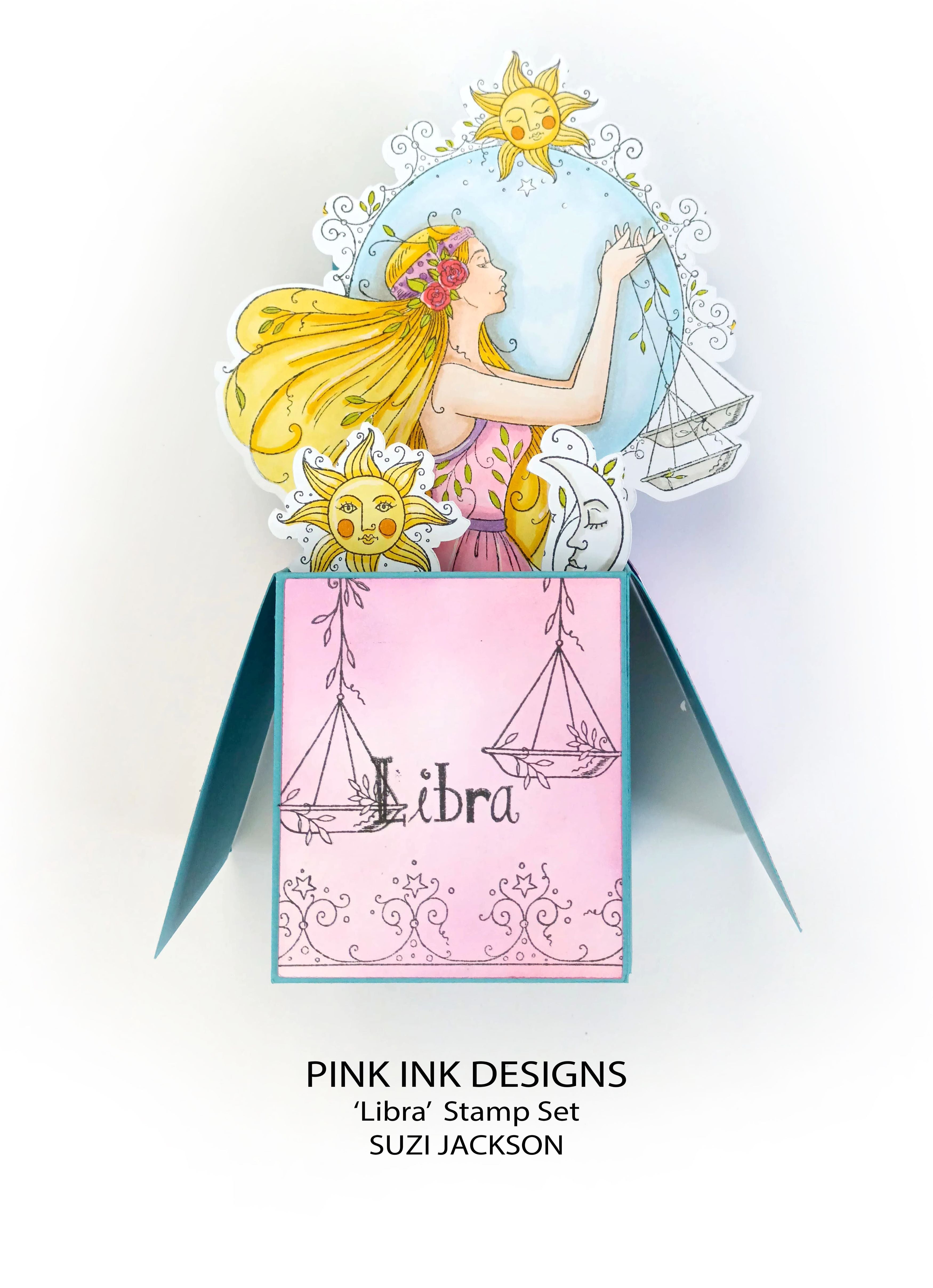Pink Ink Designs Libra 6 in x 8 in Clear Stamp Set