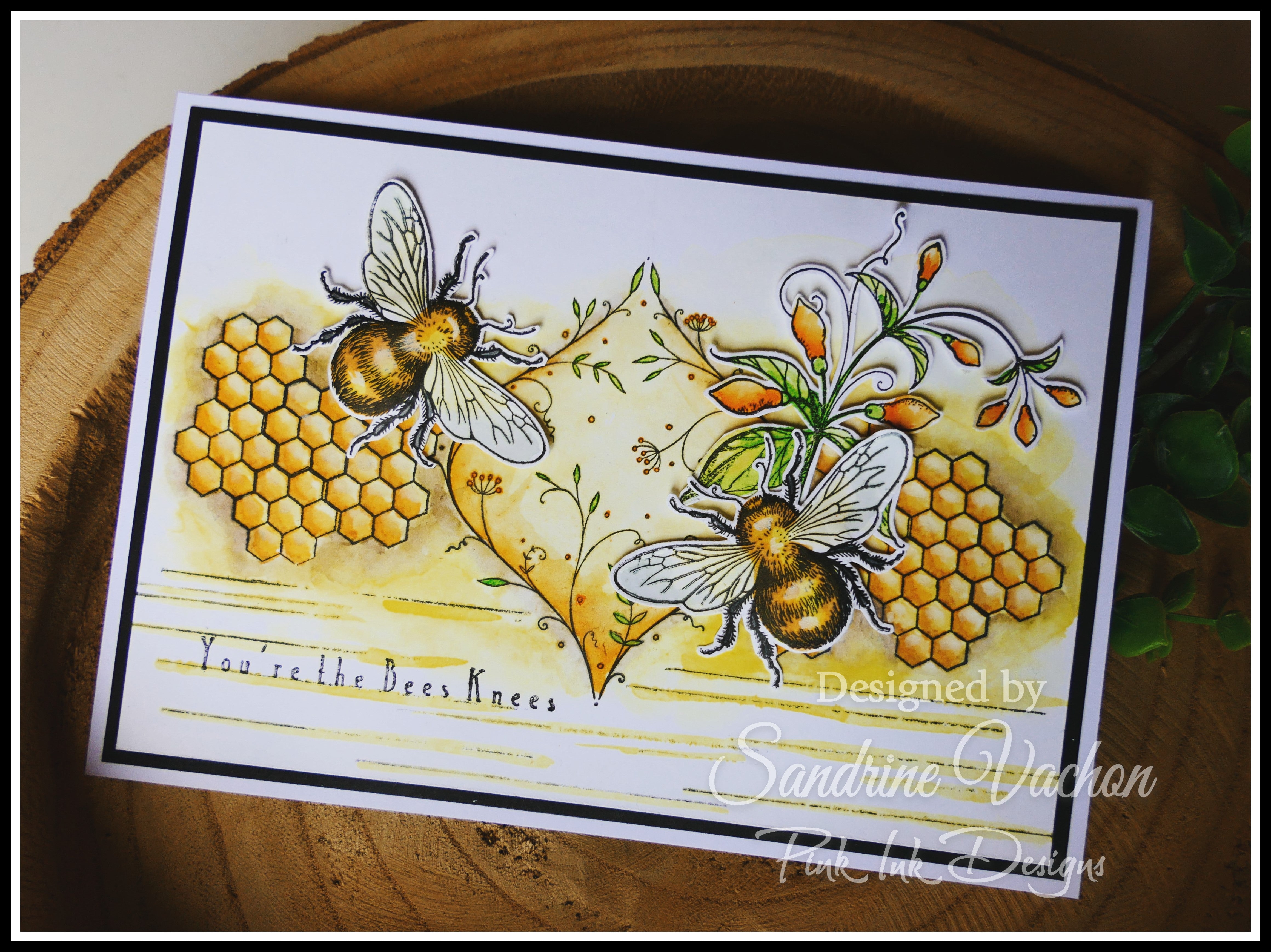 Pink Ink Designs The Flight Of The Bumblebee 6 in x 8 in Clear Stamp Set