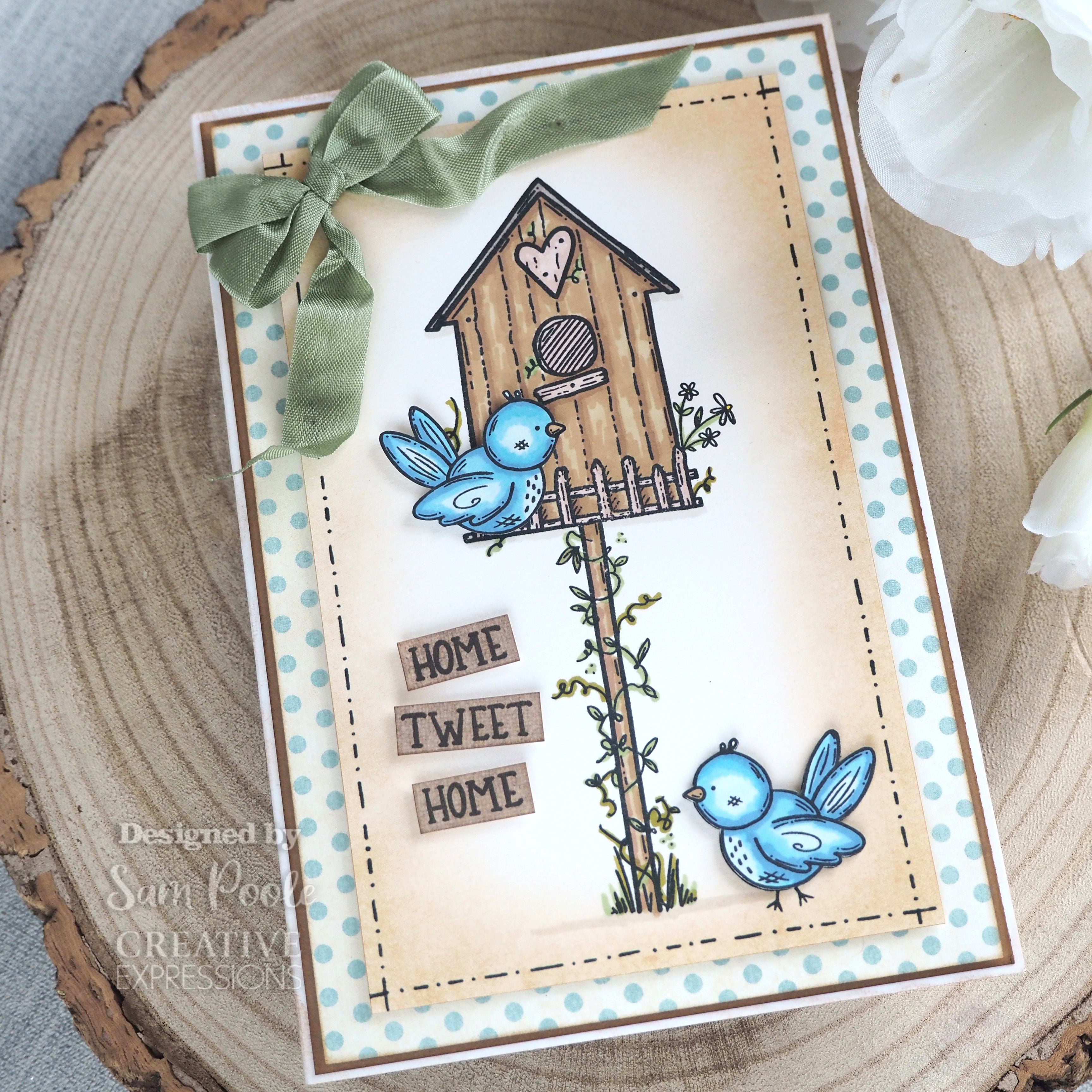 Creative Expressions Sam Poole Happy Home 6 in x 4 in Clear Stamp Set