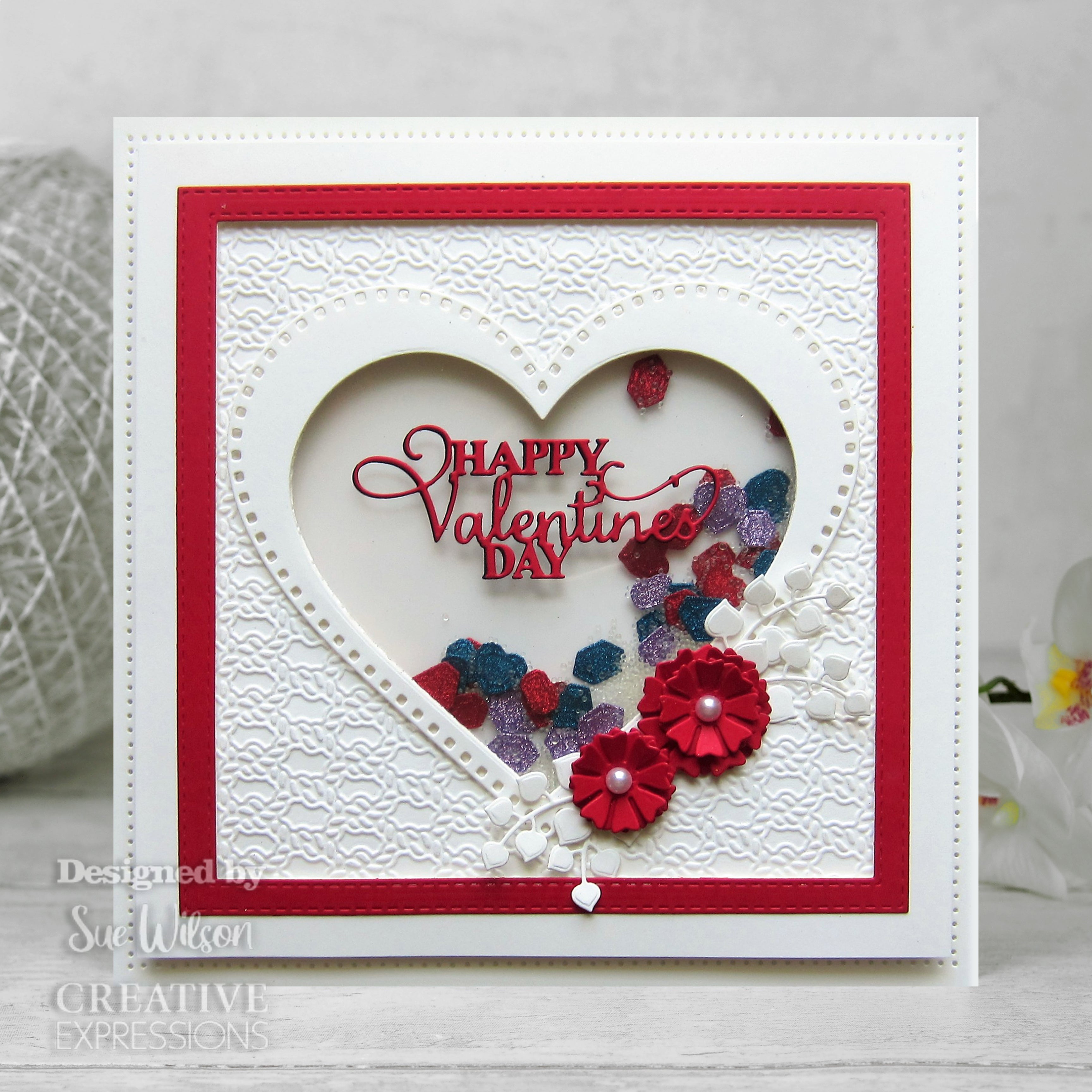 Creative Expressions Sue Wilson Finishing Touches Heart Leaf Flower Craft Die