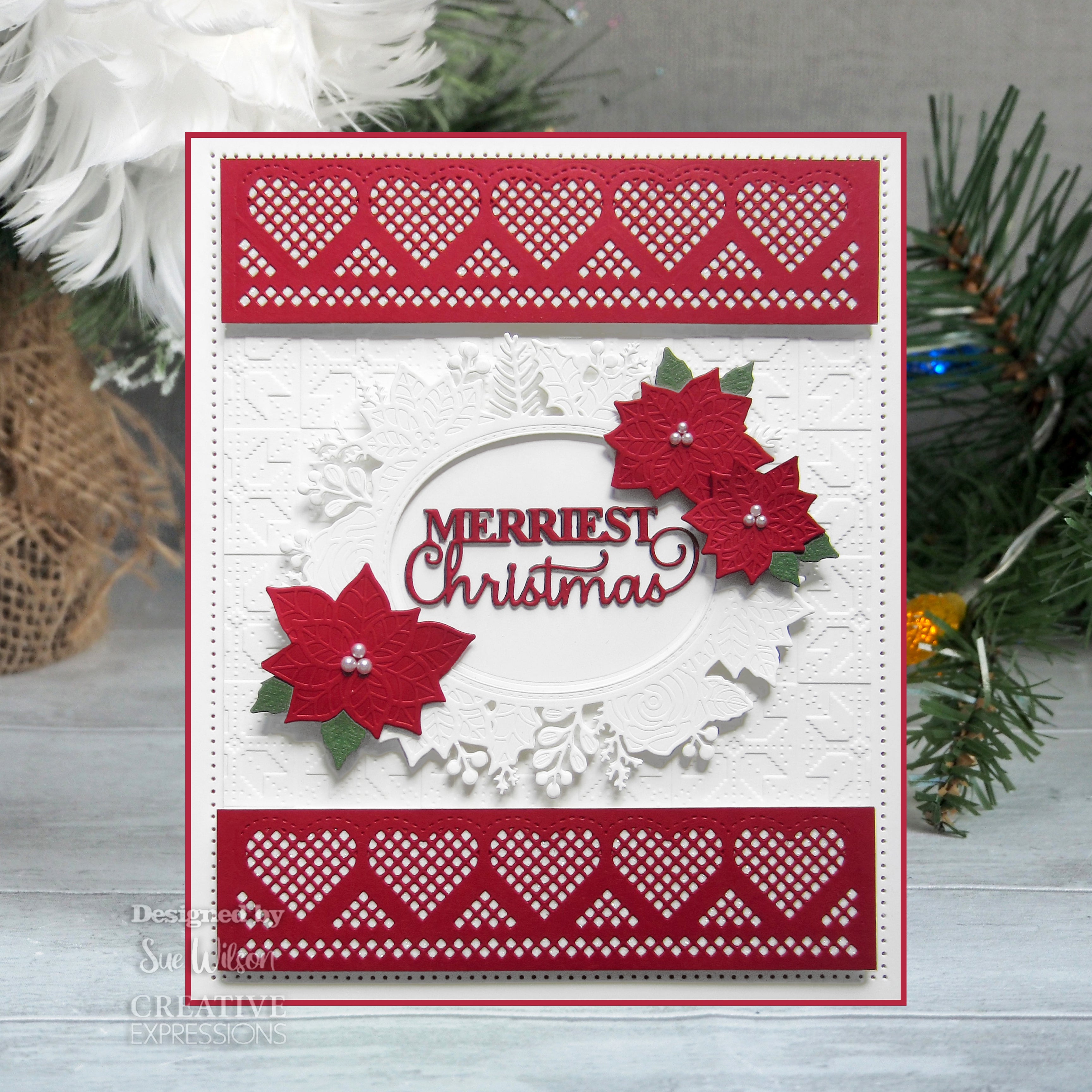 Creative Expressions Sue Wilson Festive Mini Expressions Merriest Christmas Craft Die