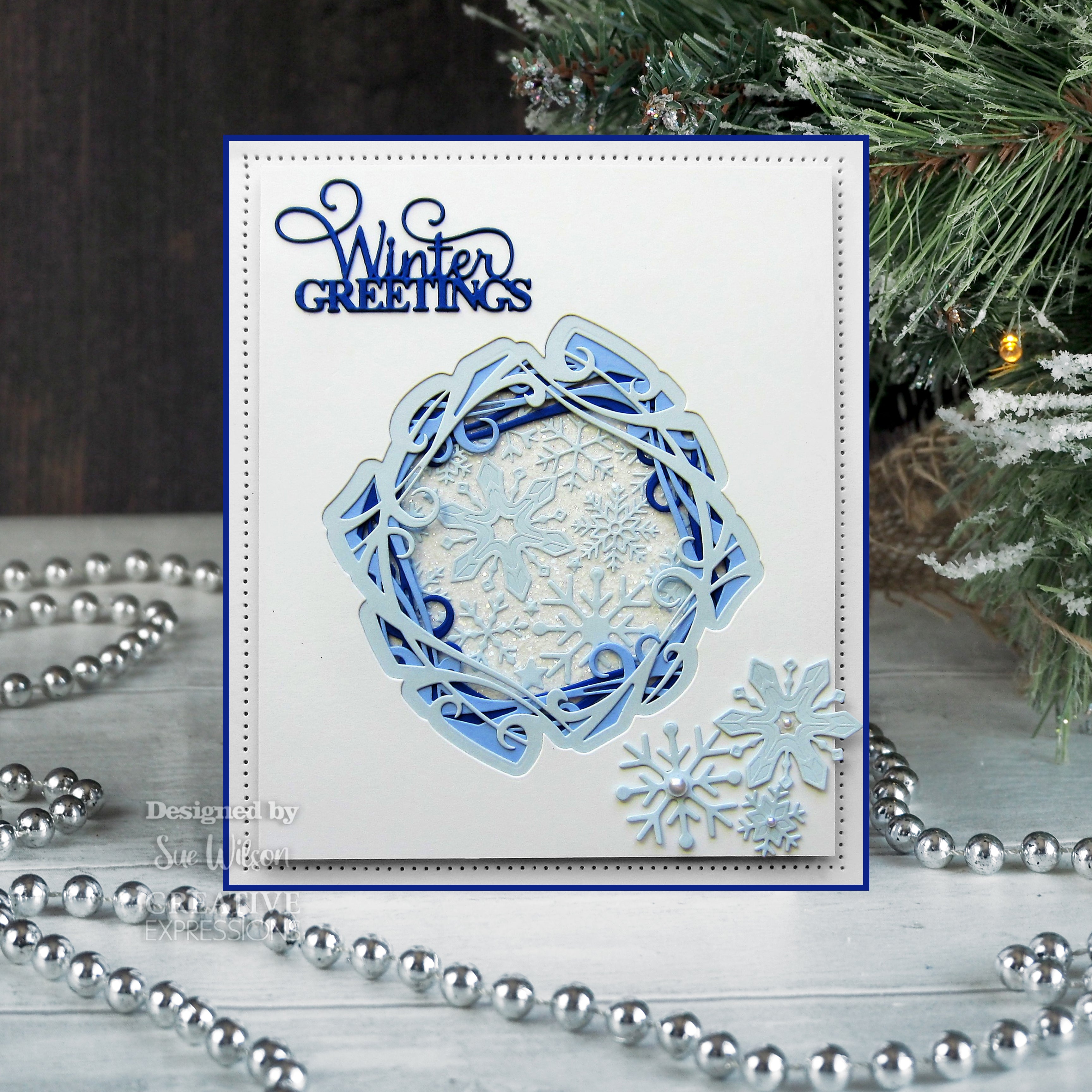 Creative Expressions Sue Wilson Festive Mini Expressions Winter Greetings Craft Die