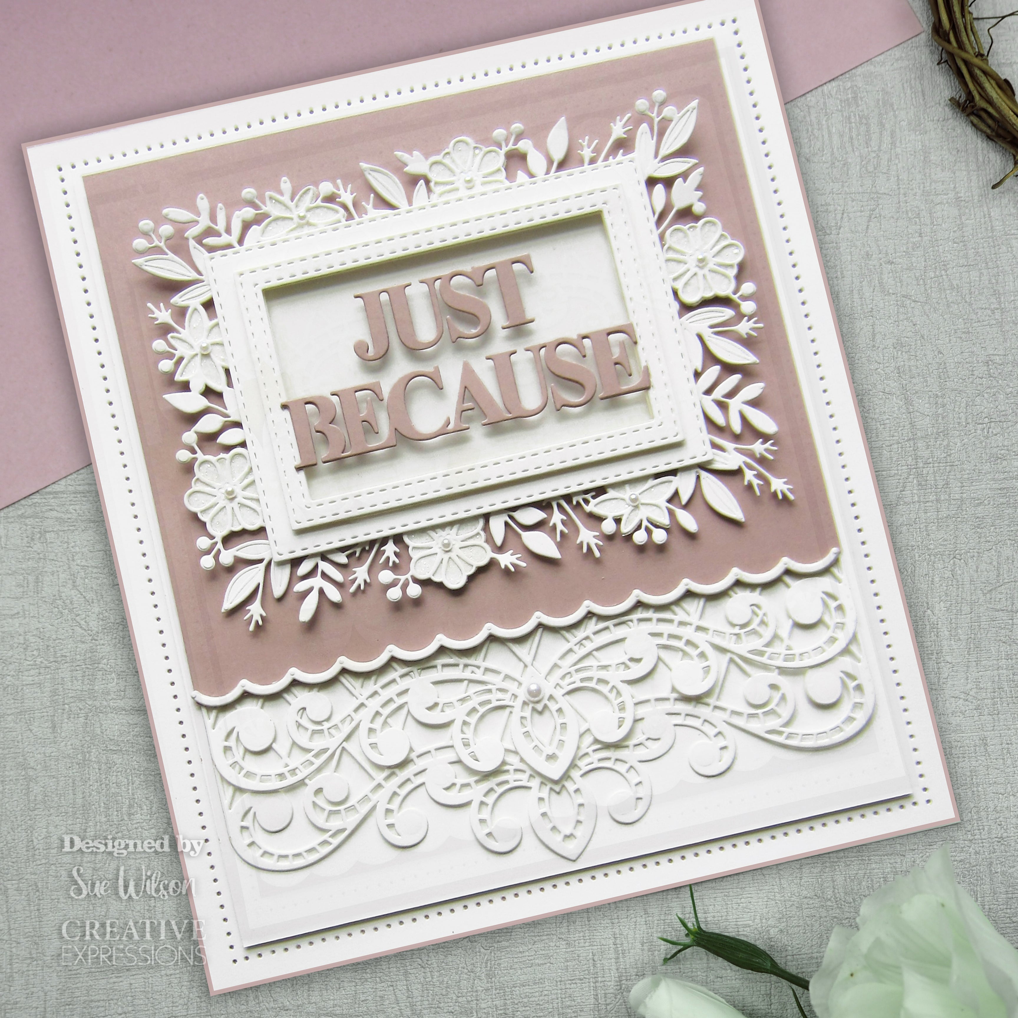 Creative Expressions Sue Wilson Frames & Tags Daisy Rectangle Craft Die