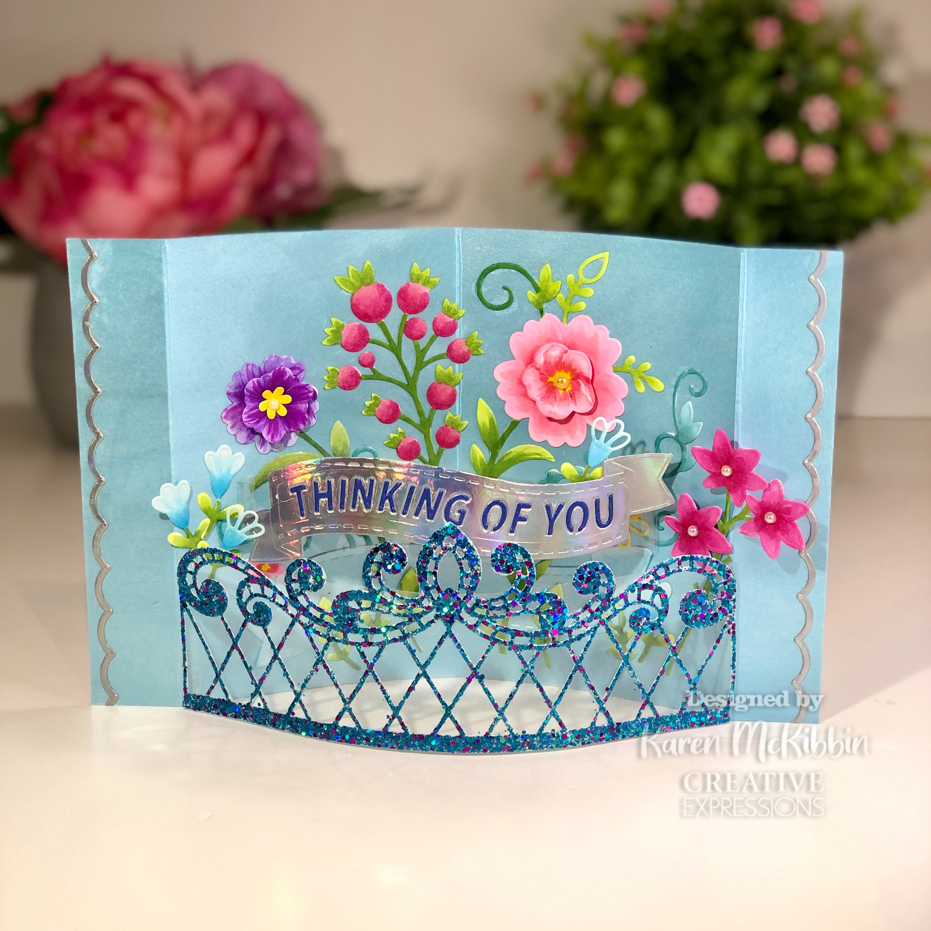 Creative Expressions Sue Wilson Jewelled Scalloped Border Craft Die