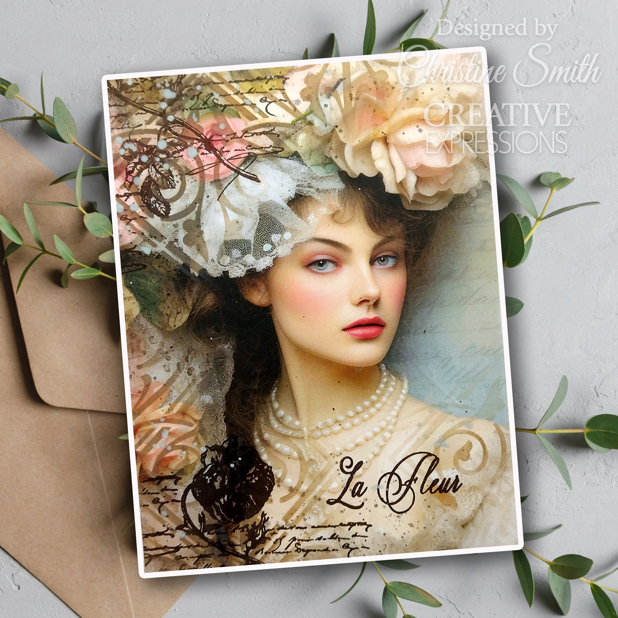 Creative Expressions Taylor Made Journals Chateau Rose 8 in x 8 in Paper Pad