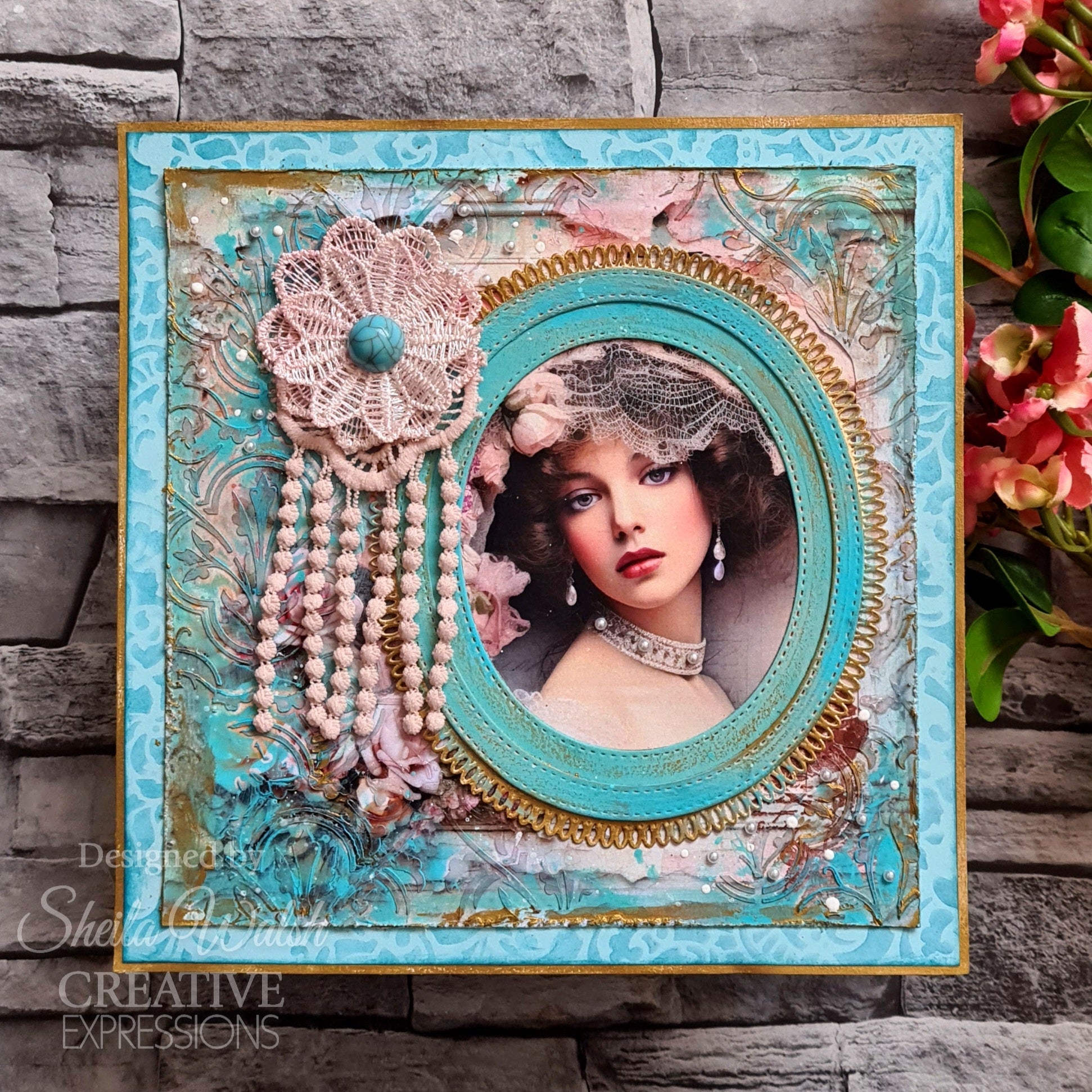 Creative Expressions Taylor Made Journals Chateau Rose 8 in x 8 in Paper Pad