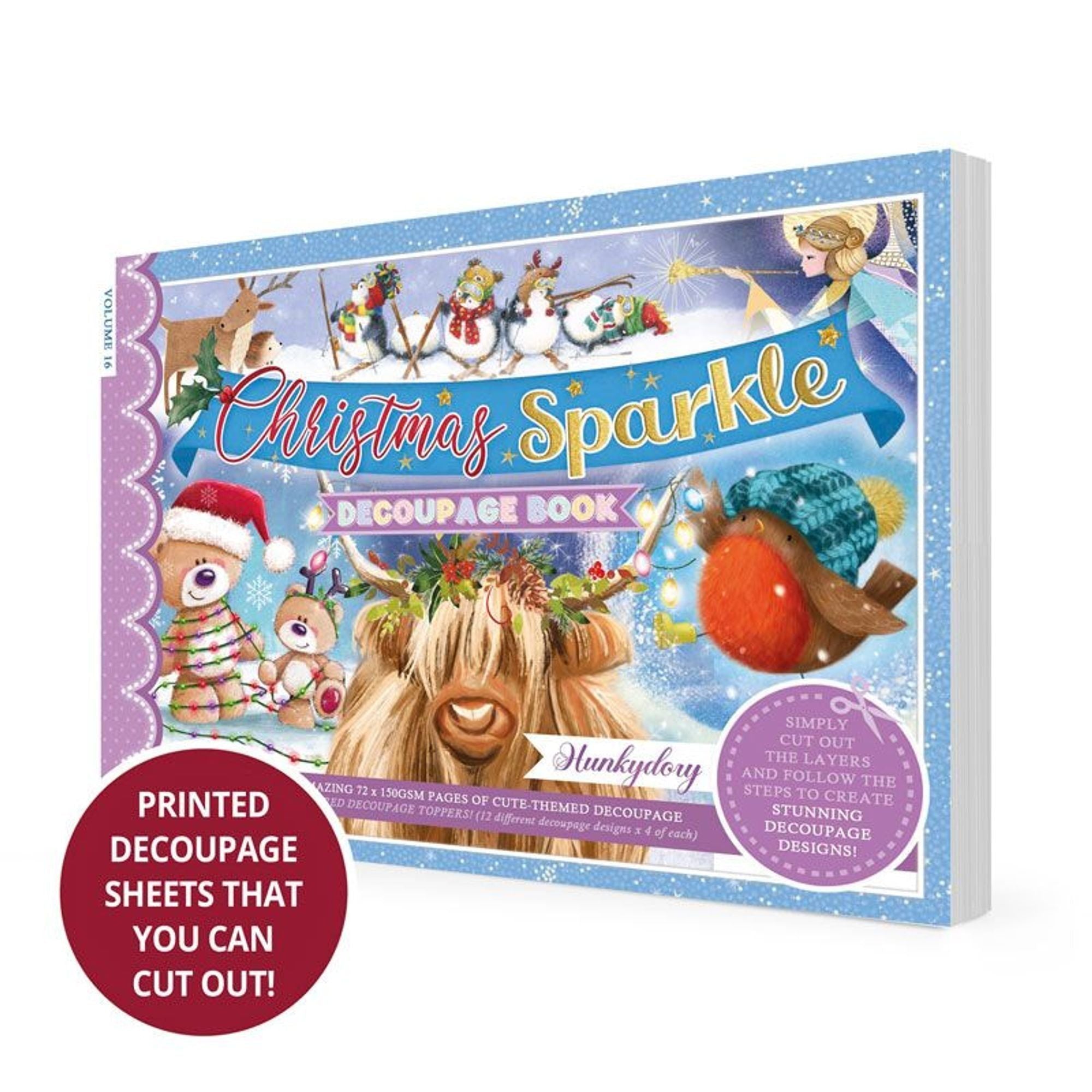 Christmas Sparkle Decoupage Book