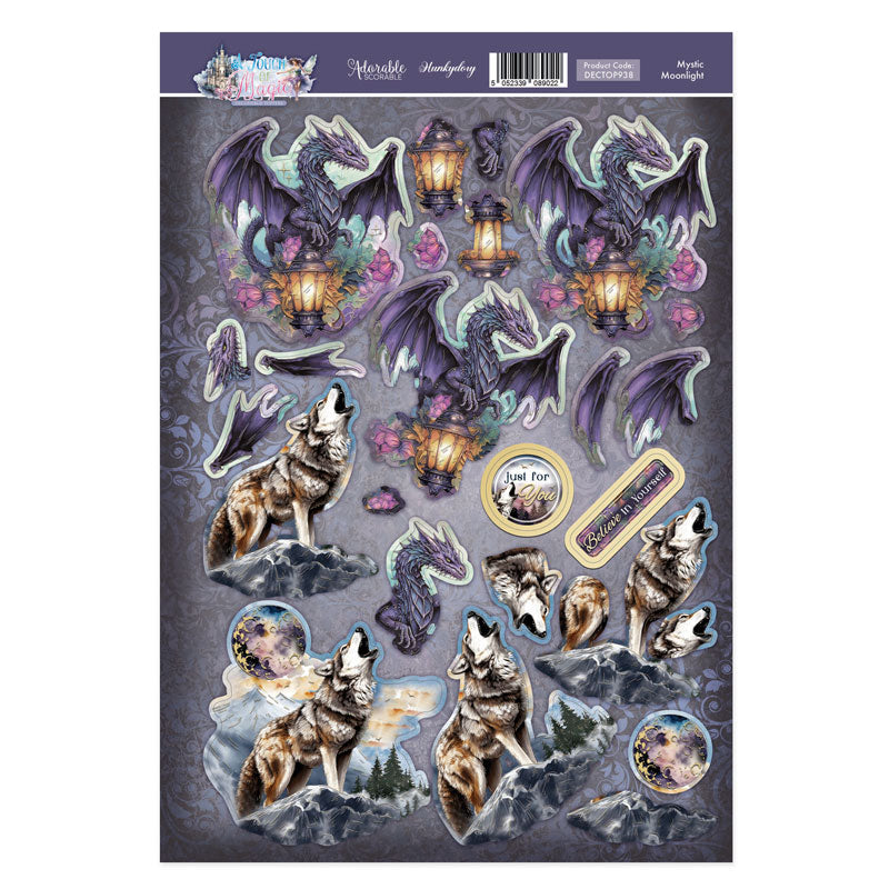 Mystic Moonlight Decoupage Topper Sheet