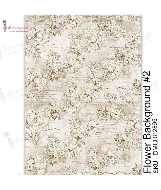Dress My Craft Transfer Me - Flower Background #2