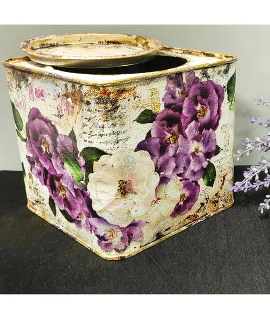 Dress My Craft Transfer Me - Violet Roses (12.5"x18.5")