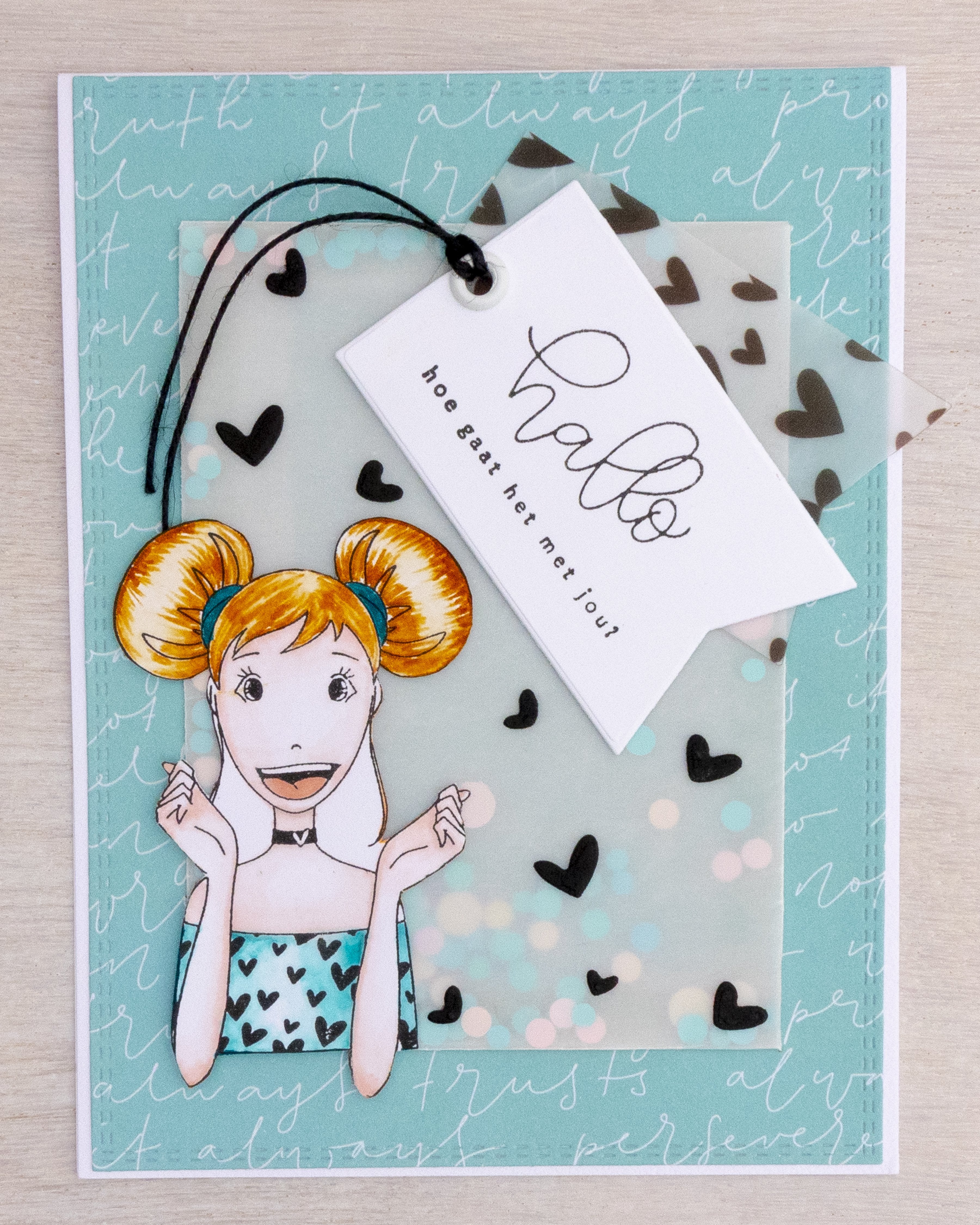 Karin Joan Clear Stamp Miranda Missees Collection 160x120mm nr.07