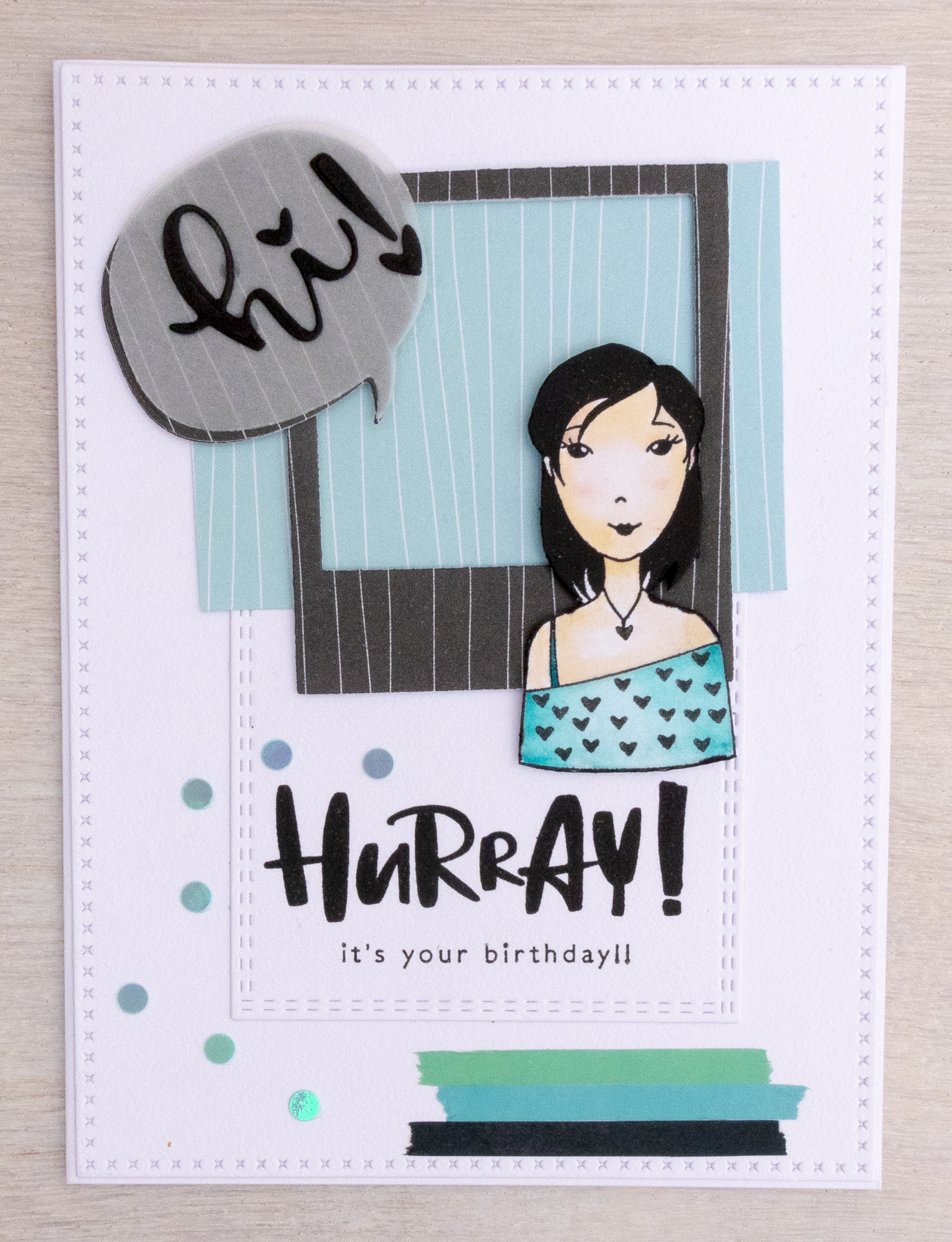 Karin Joan Clear Stamp Eng.Text Missees Collection 65x210mm nr.09