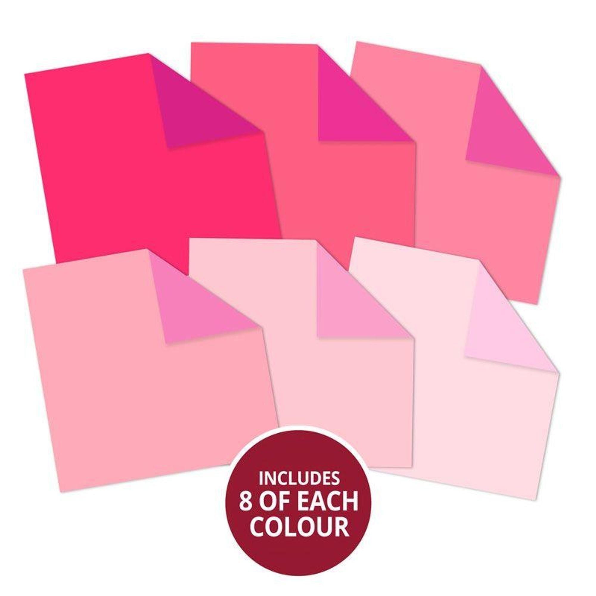 Duo Tone Paper Pad - Petal Pink & Fuchsia Fizz