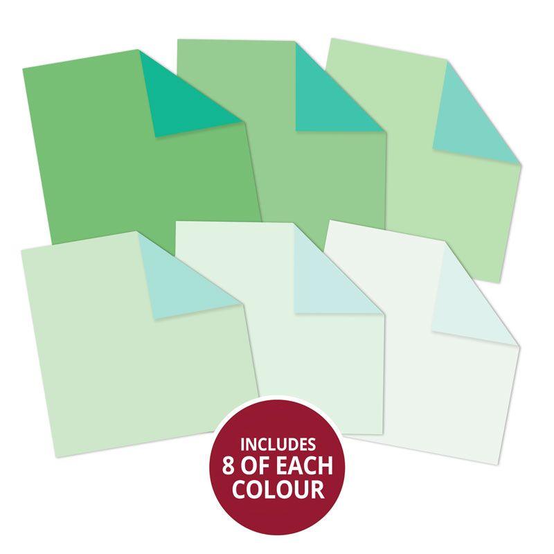 Duo Tone Paper Pad - Kiwi Crush & Crystal Lagoon