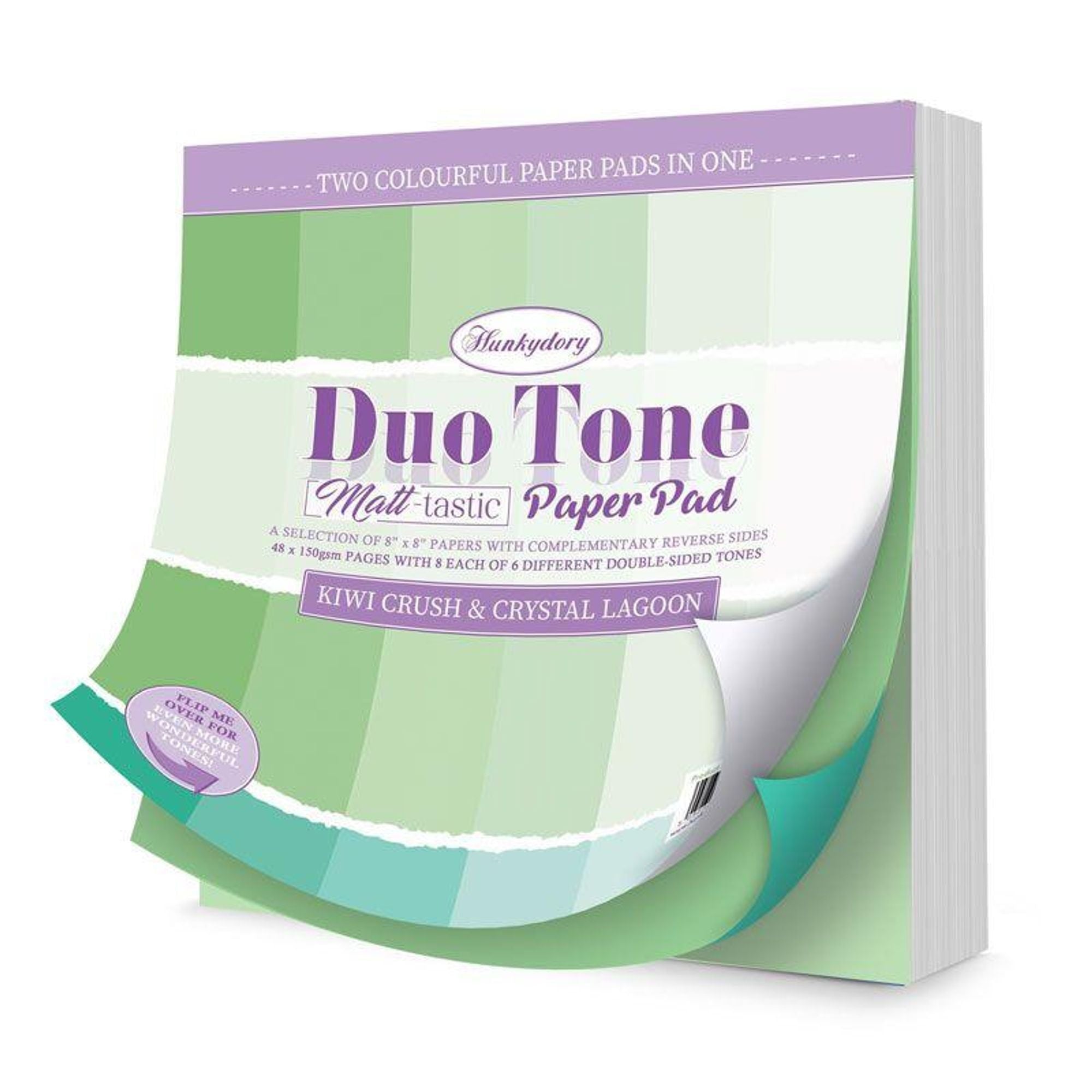 Duo Tone Paper Pad - Kiwi Crush & Crystal Lagoon