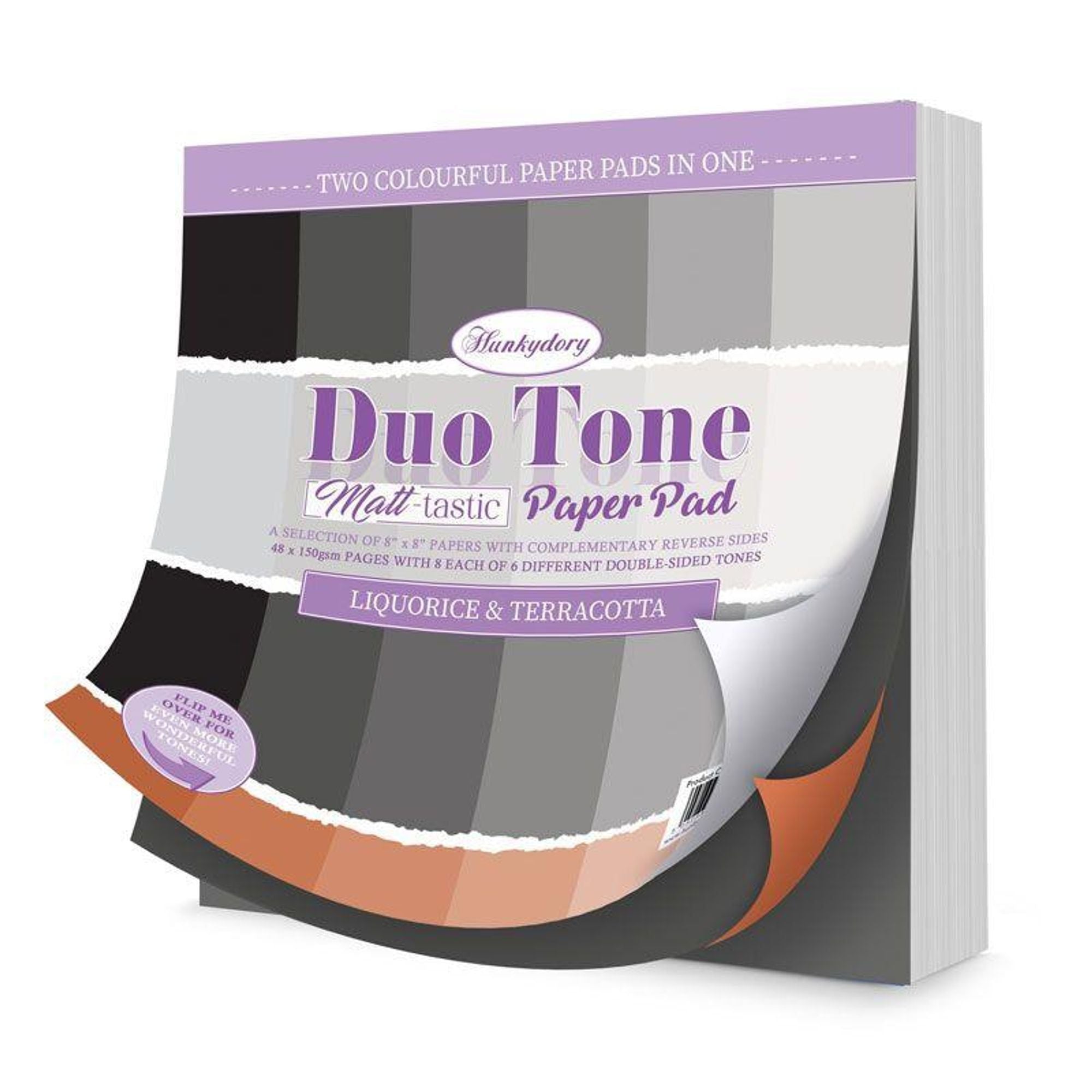 Duo Tone Paper Pad - Liquorice & Terracotta
