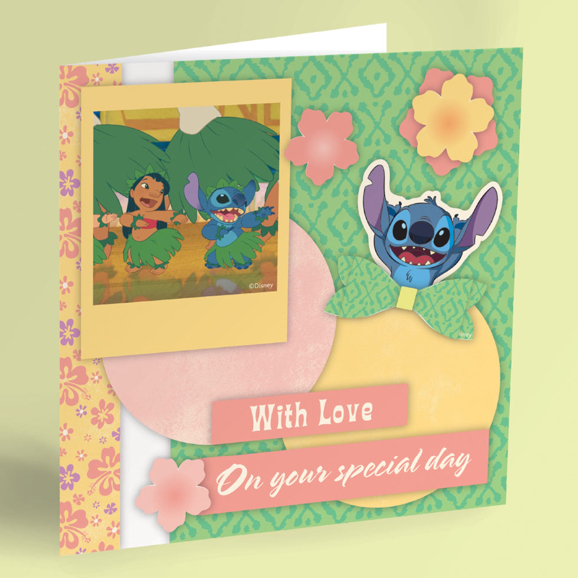 Creative World of Crafts - 8 x 8 Card Making Kit - Lilo and Stitch