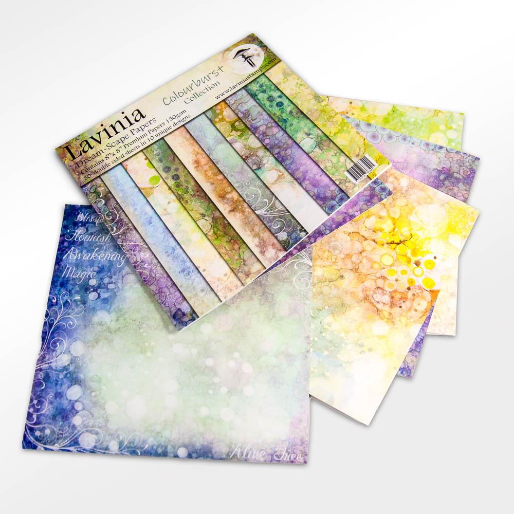 Lavinia Stamps Dreamscape Colourburst Collection 8x8 30 sheets